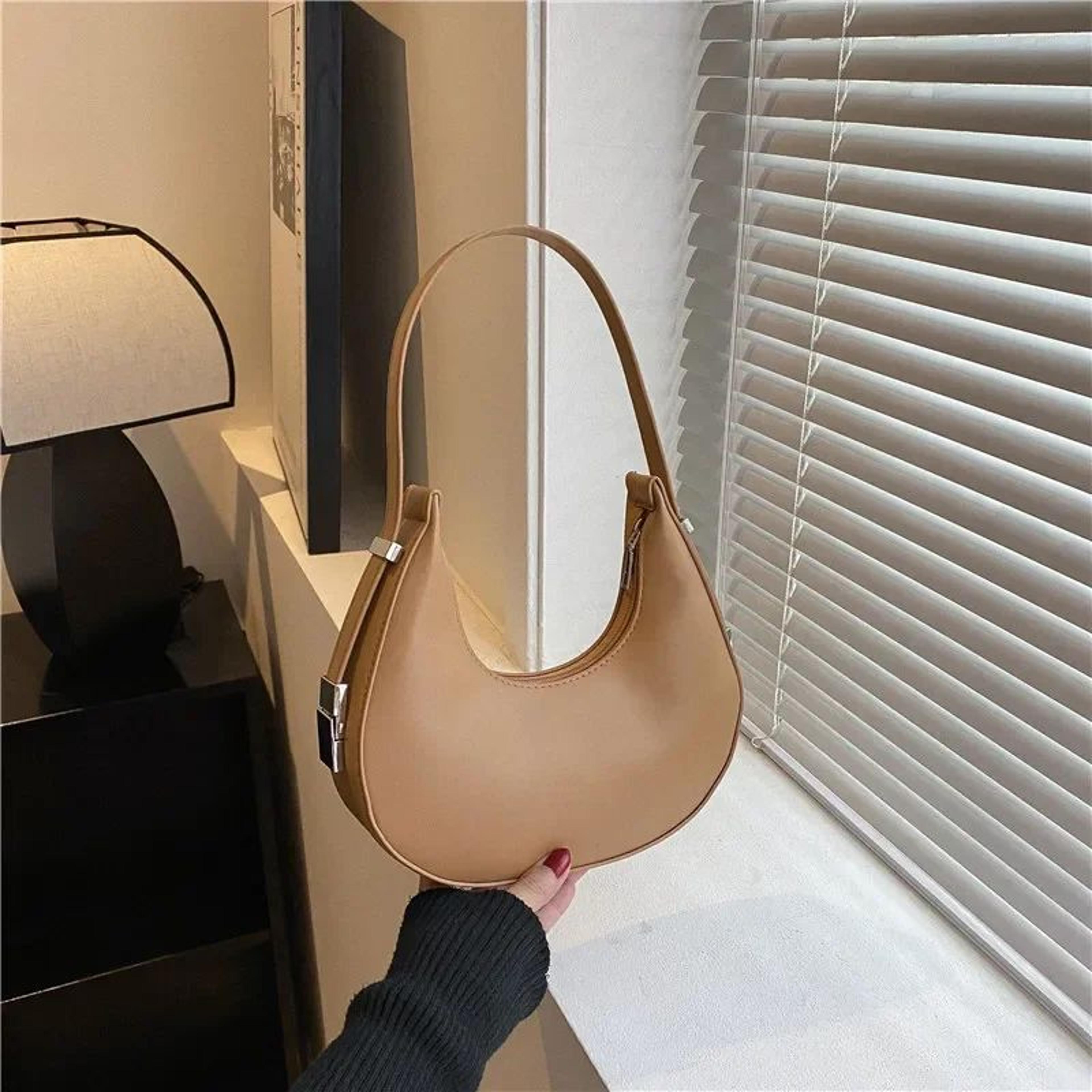Vintage Chic Crescent Underarm Bag  Elegant Shoulder Handbag For Women 9
