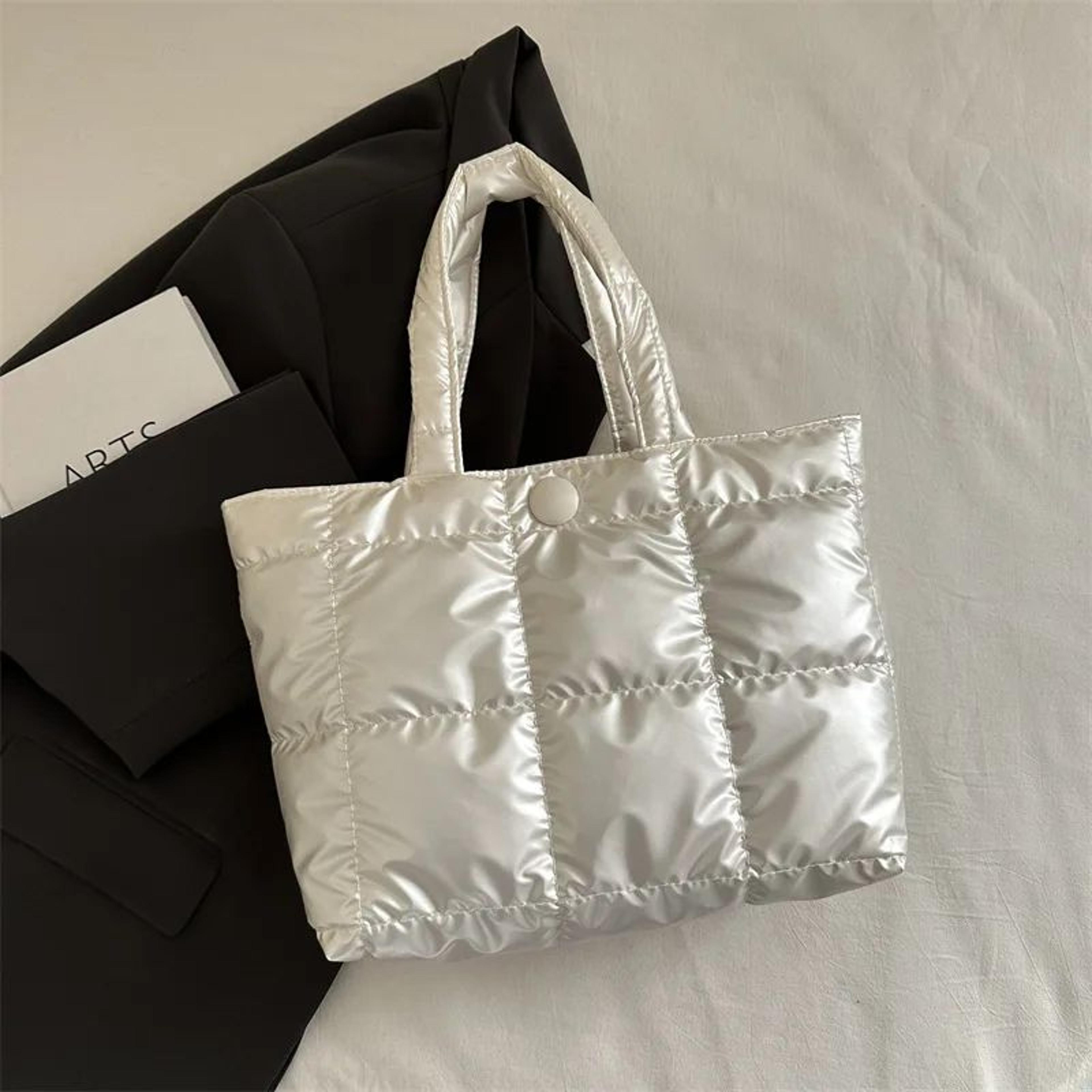 LargeCapacity Quilted Puffer Tote Bag For Women  Lightweight Waterproof Shoulder Bag 7