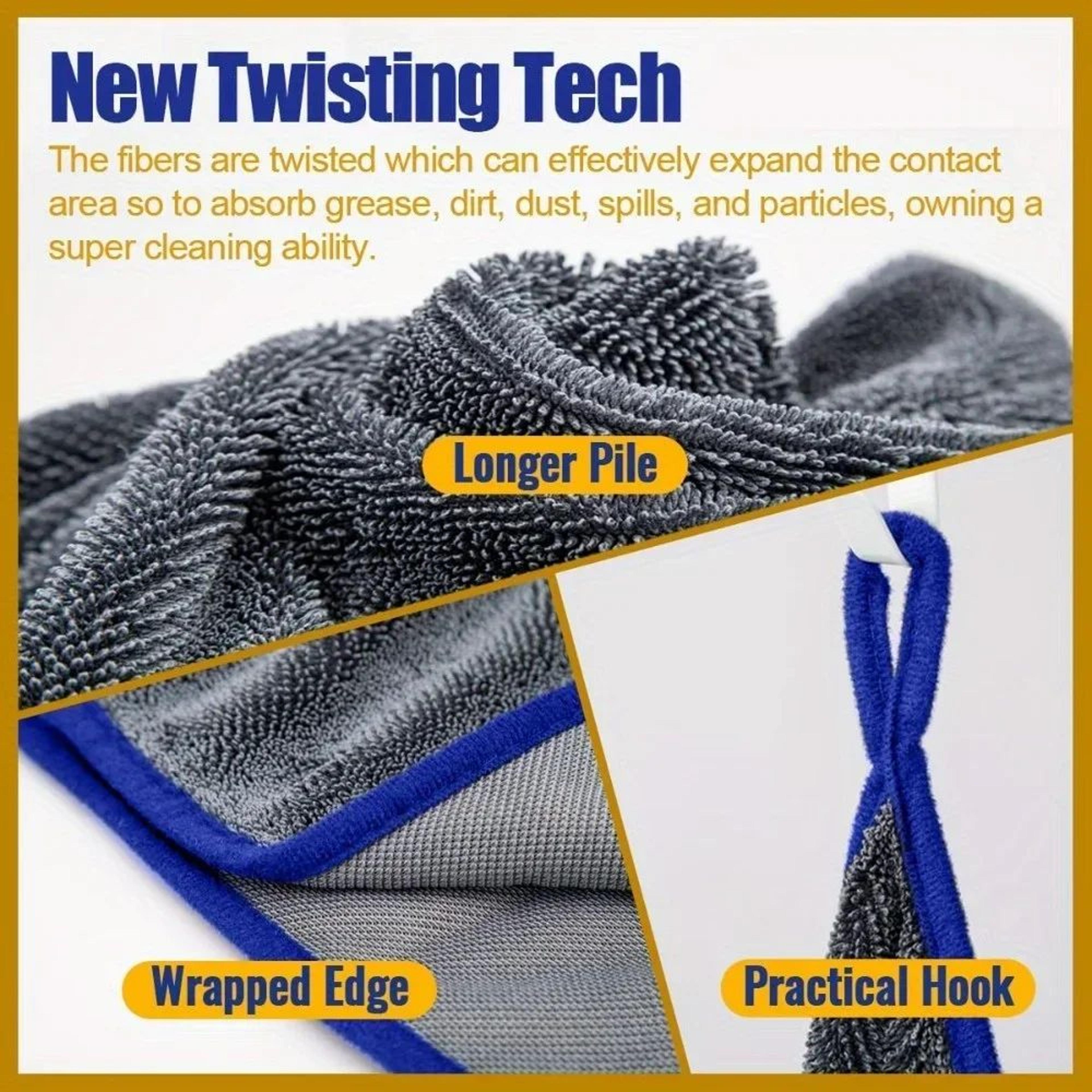 Premium UltraAbsorbent Extra Large Microfiber Drying Towel  QuickDry LintFree Car Drying Towel 4