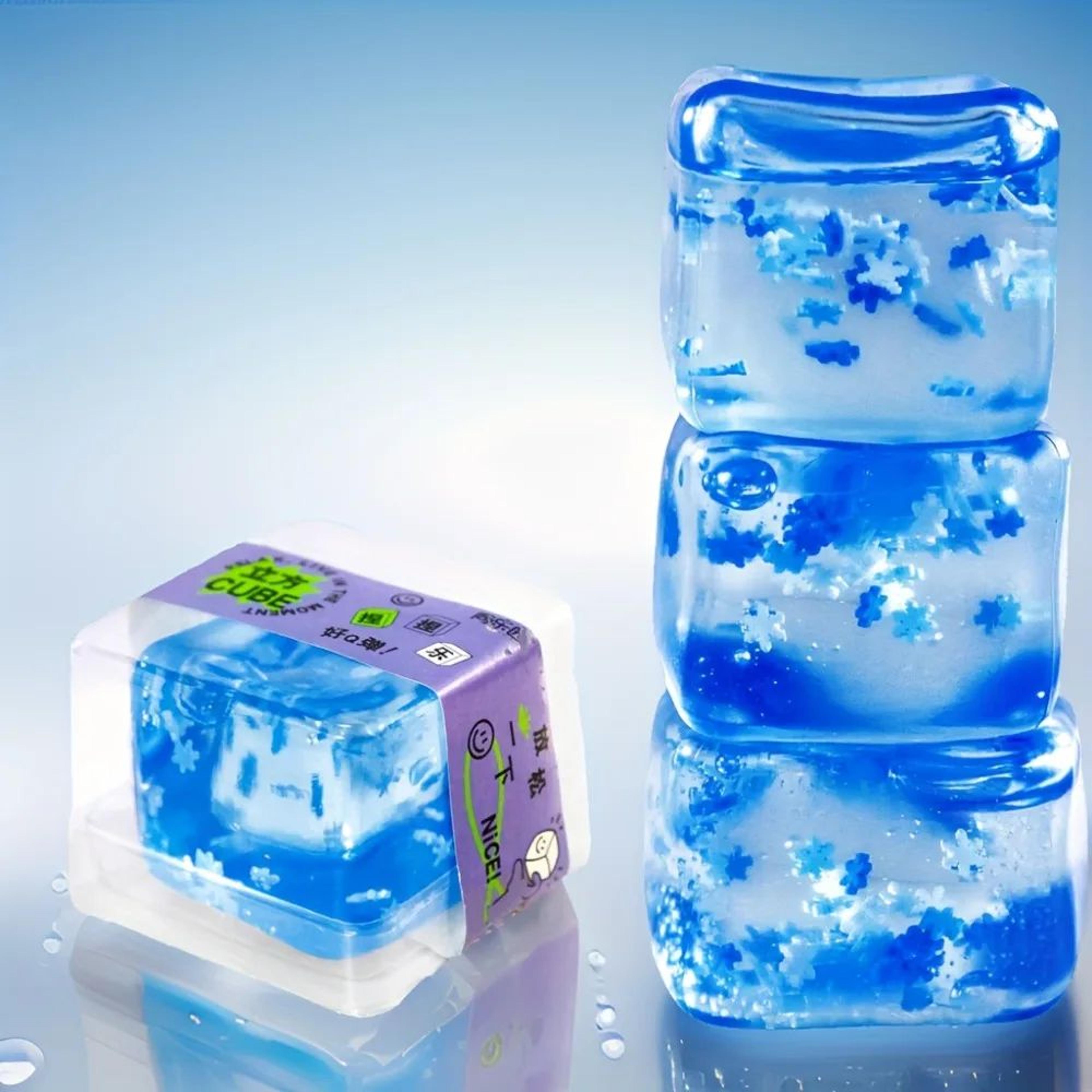 Squishy Ice Cube Stress Ball  Cool Squeeze Anxiety Relief Toy 0