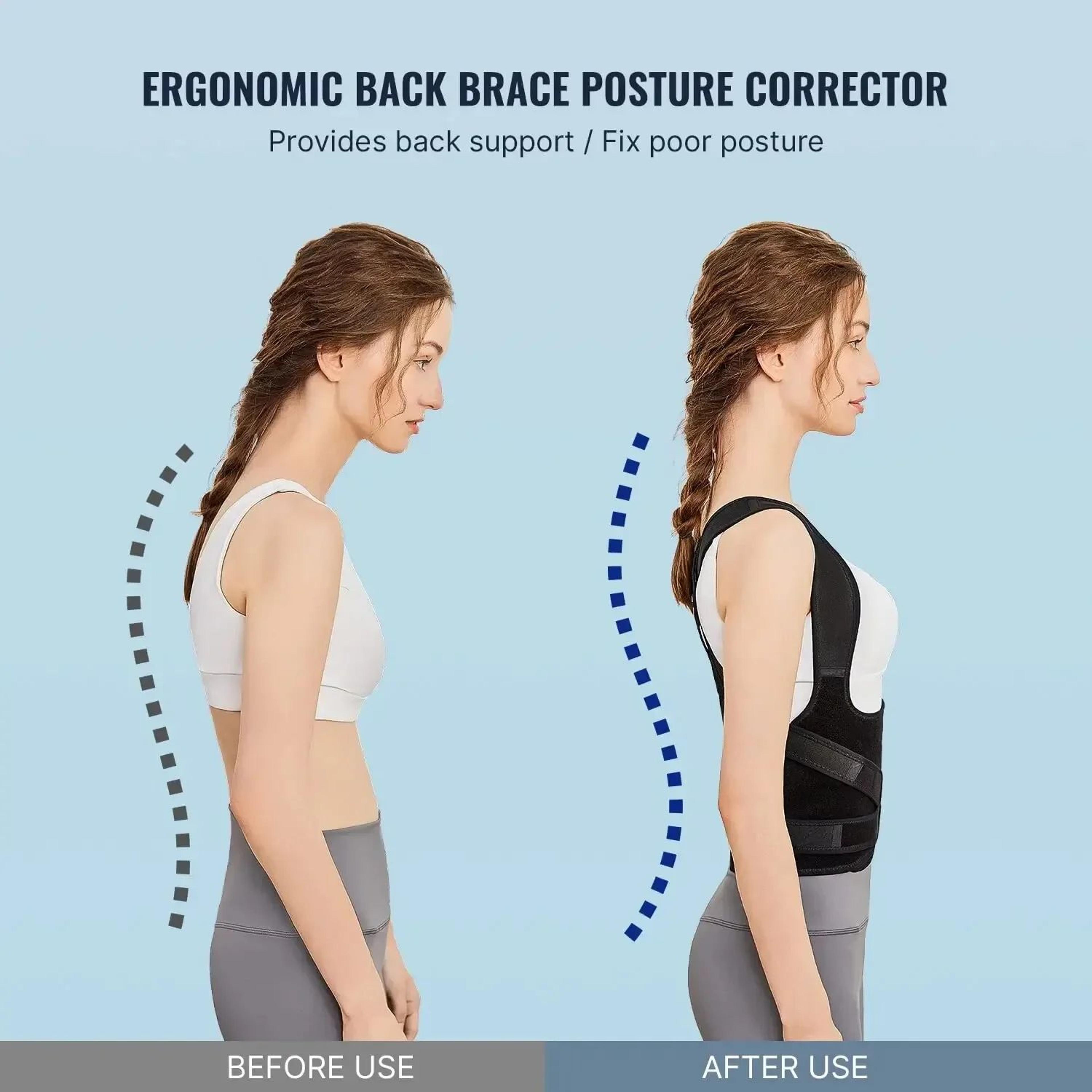 Premium Posture Support Brace  Adjustable Posture Corrector Back Support Brace For Women  Men 1