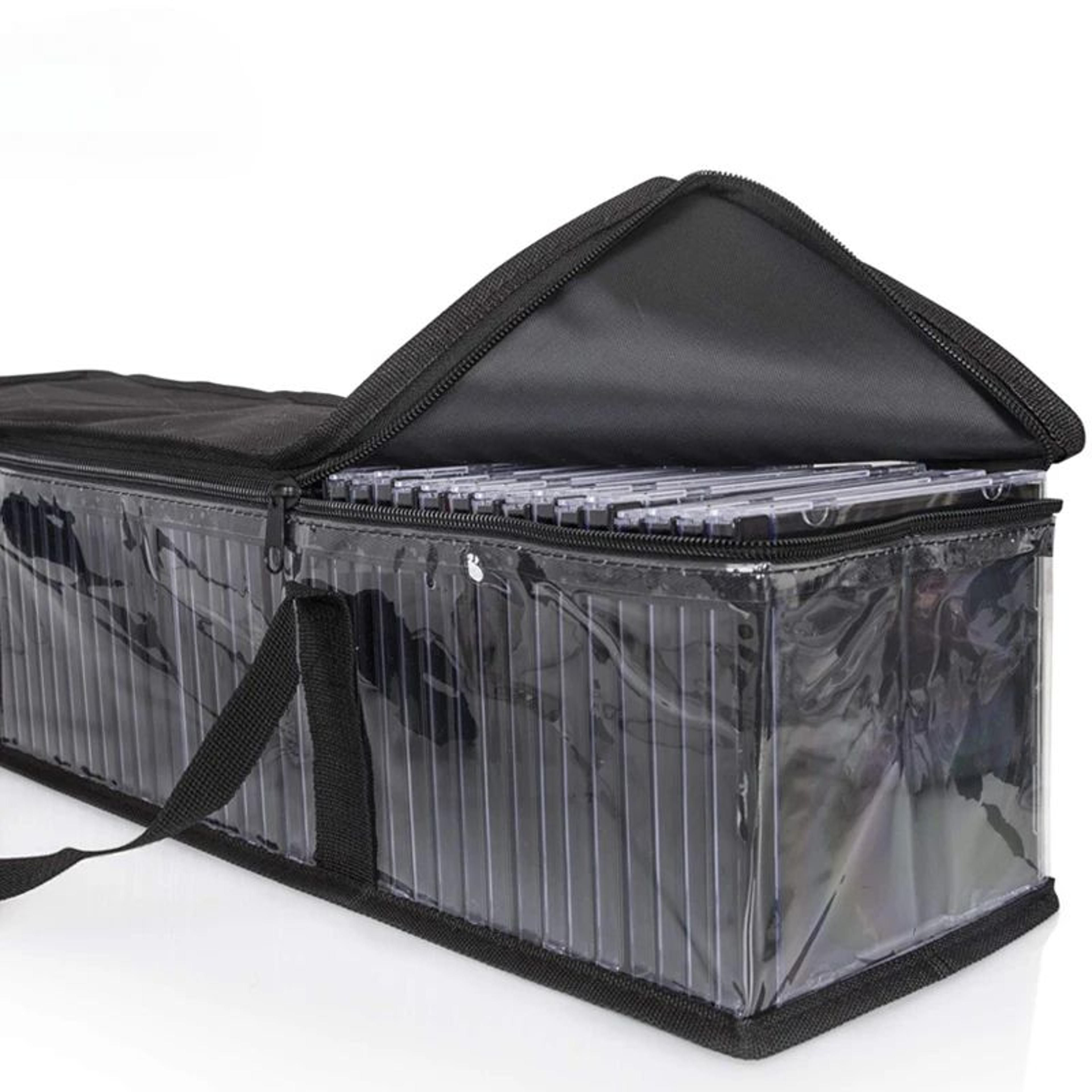 Large Clear Zipper Storage Bag For DVDs CDs  Comics  Portable Transparent Collection Organizer 3