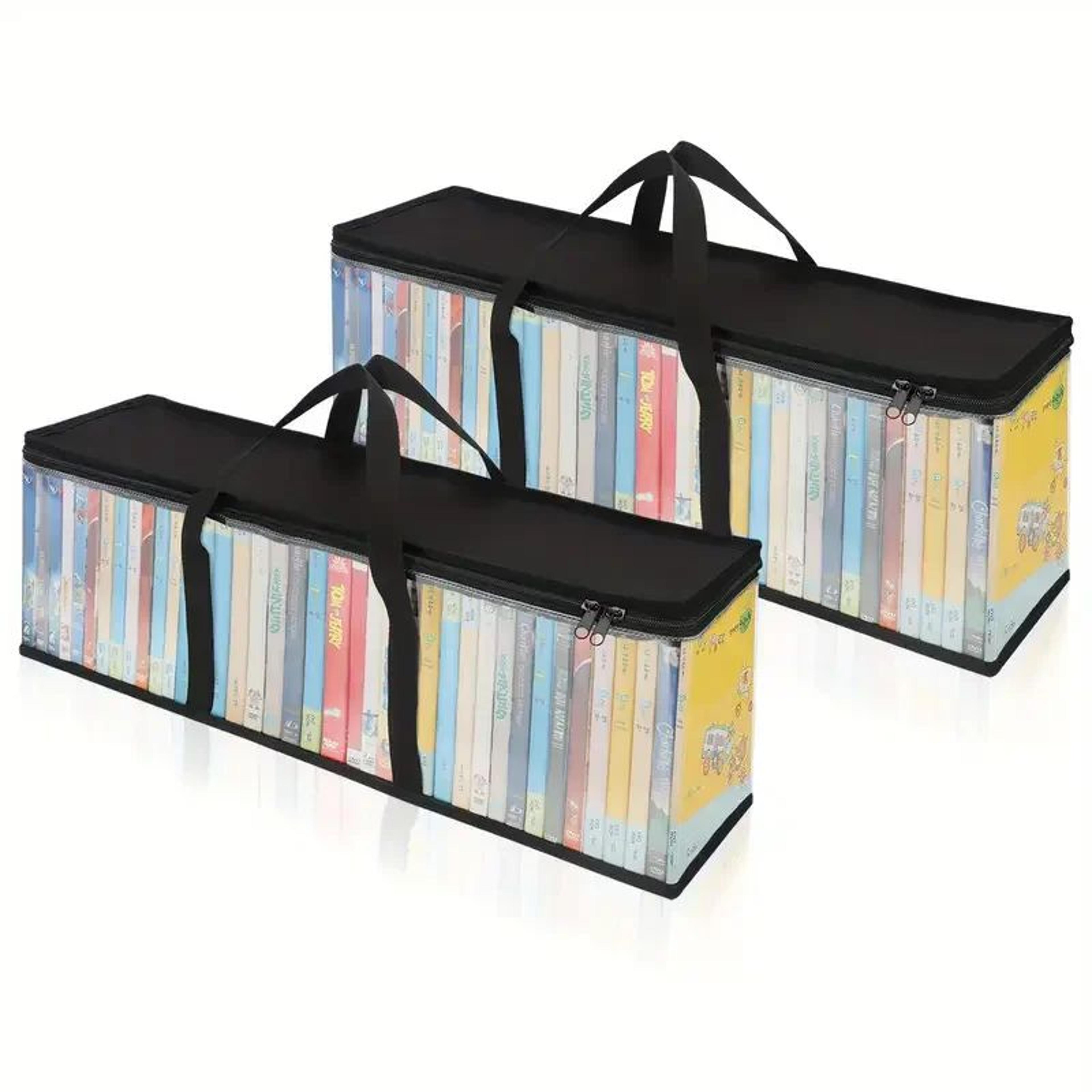 Large Clear Zipper Storage Bag For DVDs CDs  Comics  Portable Transparent Collection Organizer 7