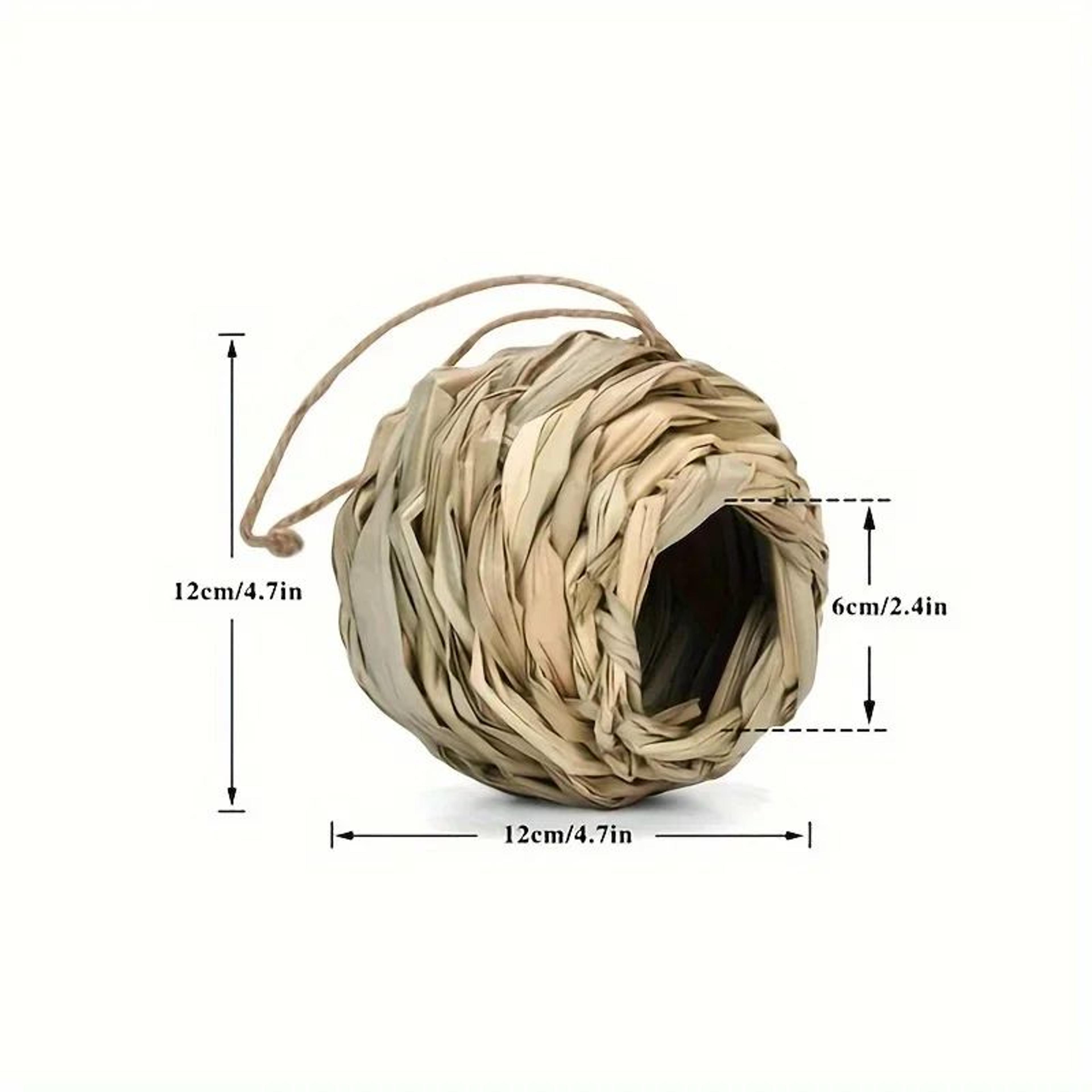 Woven Grass Hanging Bird Nest House For Parrots  Small Birds 5