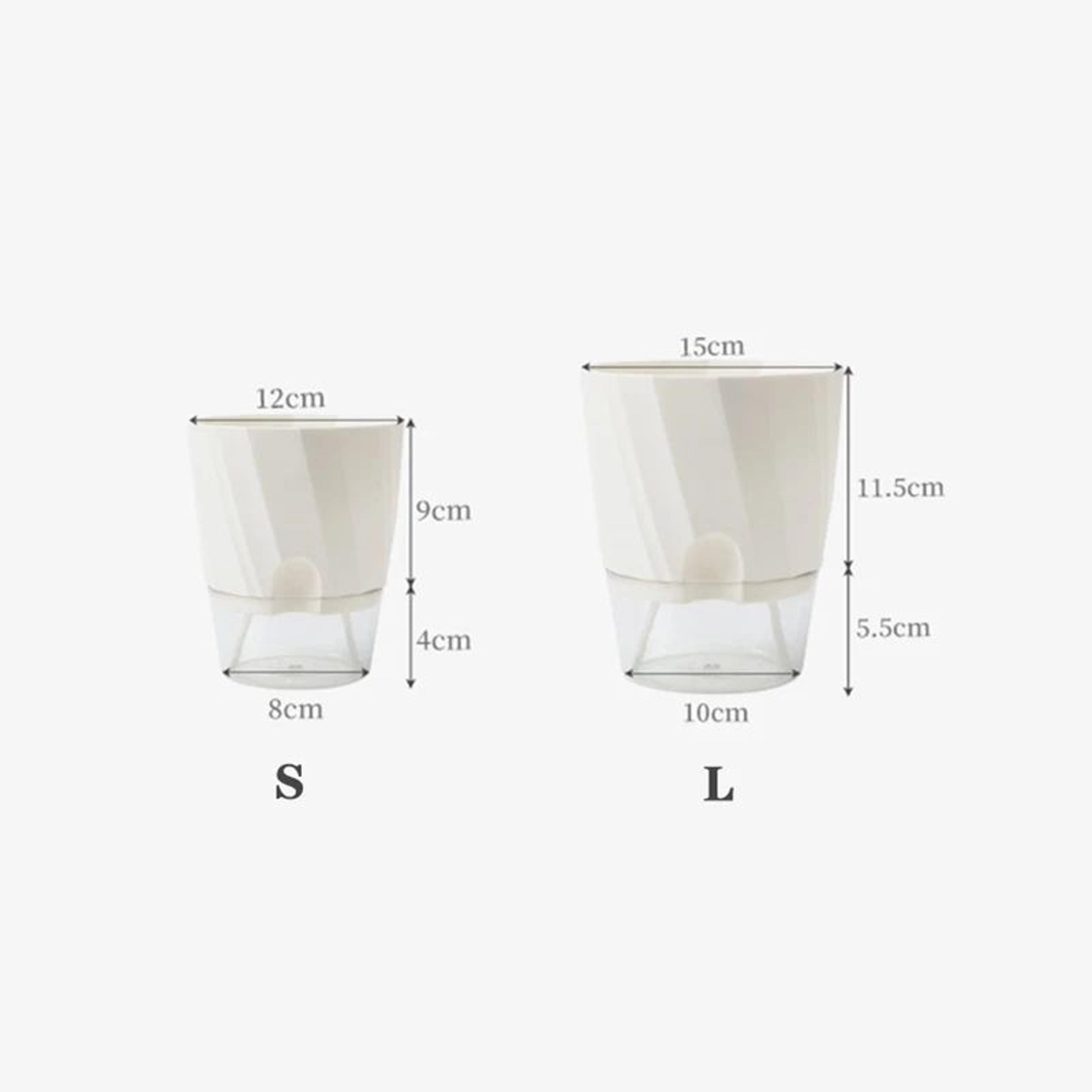 SmartGrow Transparent Self Watering Planter  Hydroponic Flower Pot  Automatic WaterAbsorbing Indoor 1