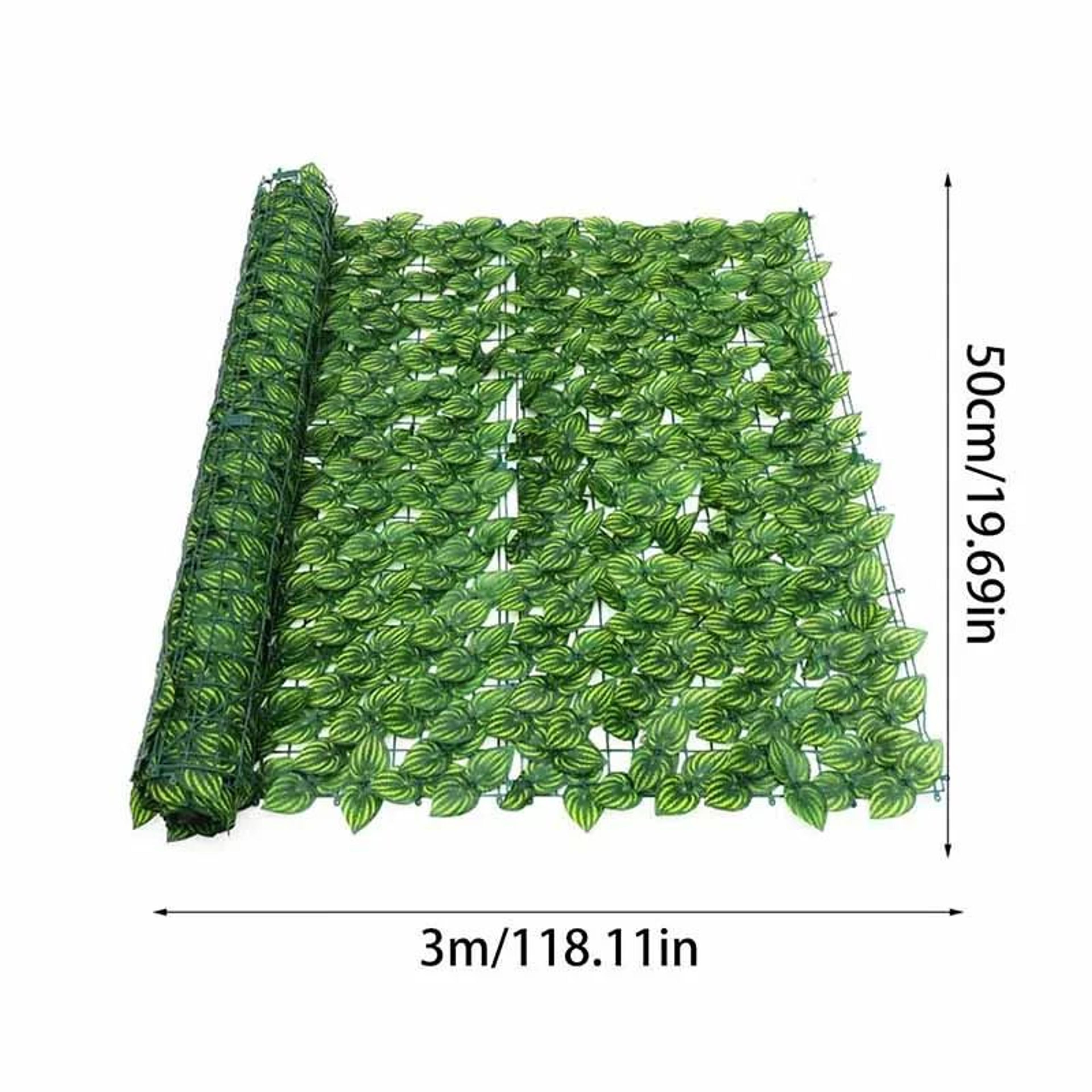LushView Artificial Green Leaf Privacy Fence For Balcony  Garden 7