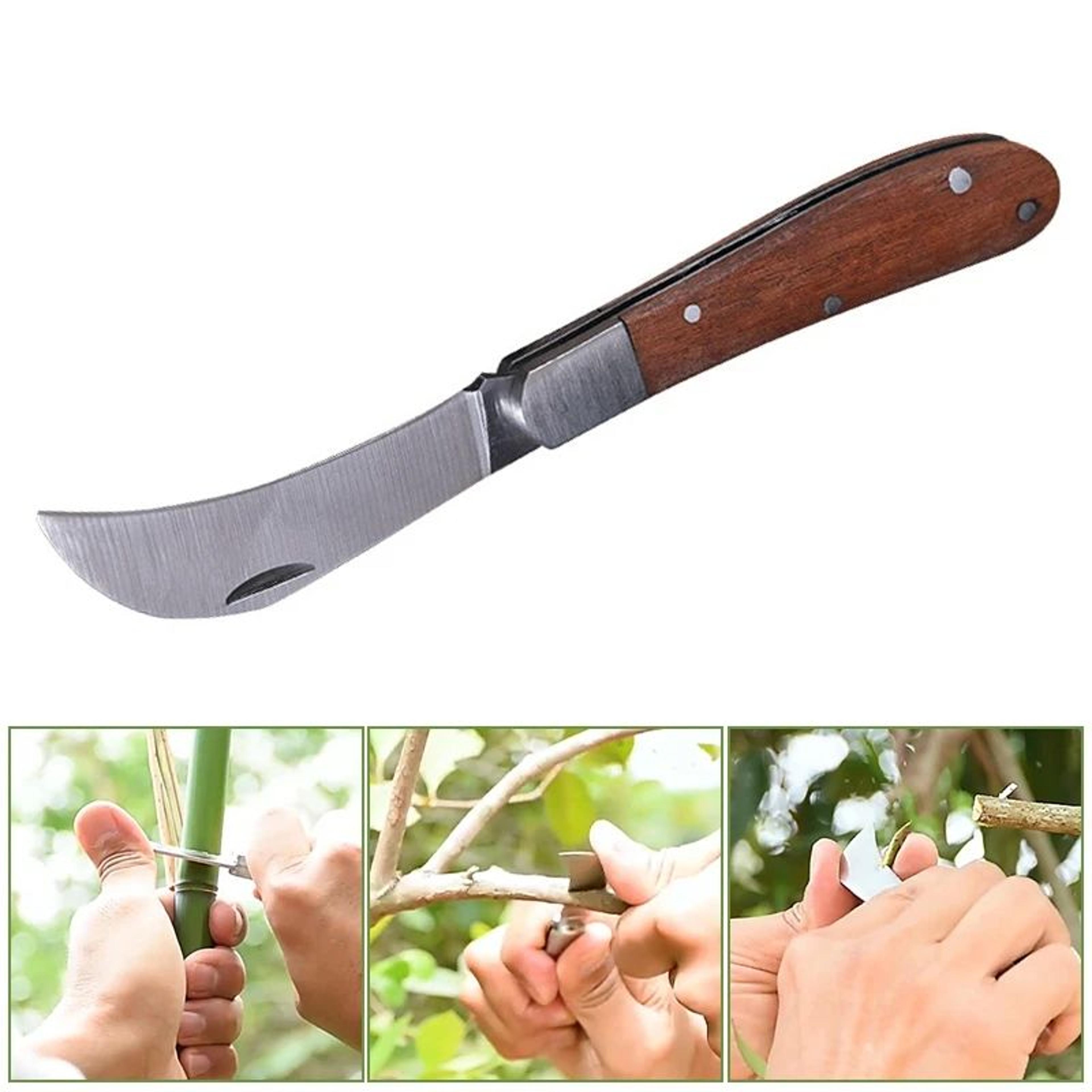 Premium Folding Grafting Scissors  Tool  HeavyDuty Stainless Steel Gardening Knife For Precision Cu 1