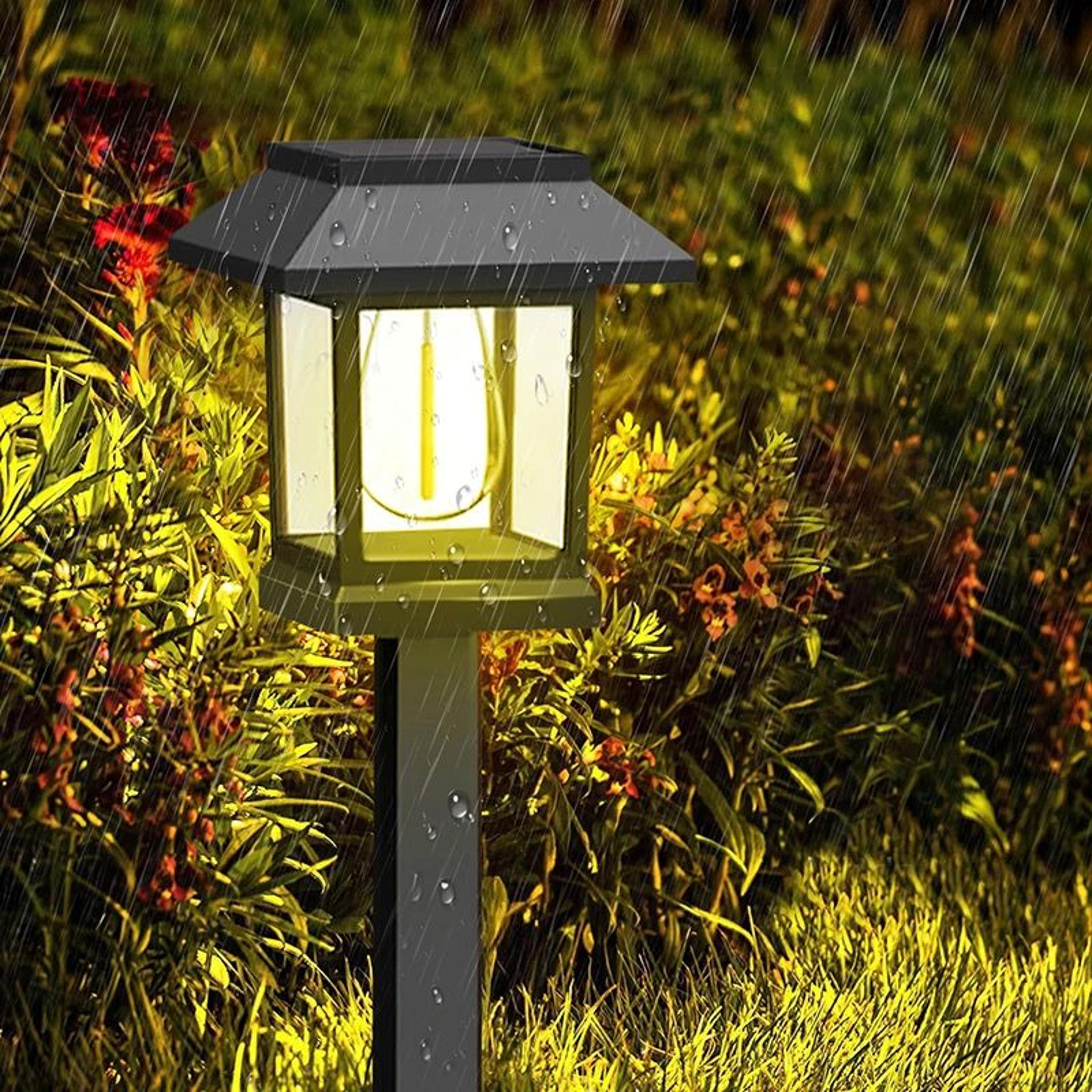 2Pack Solar Pathway Lights Outdoor Waterproof Auto OnOff Garden  Walkway Stakes 1