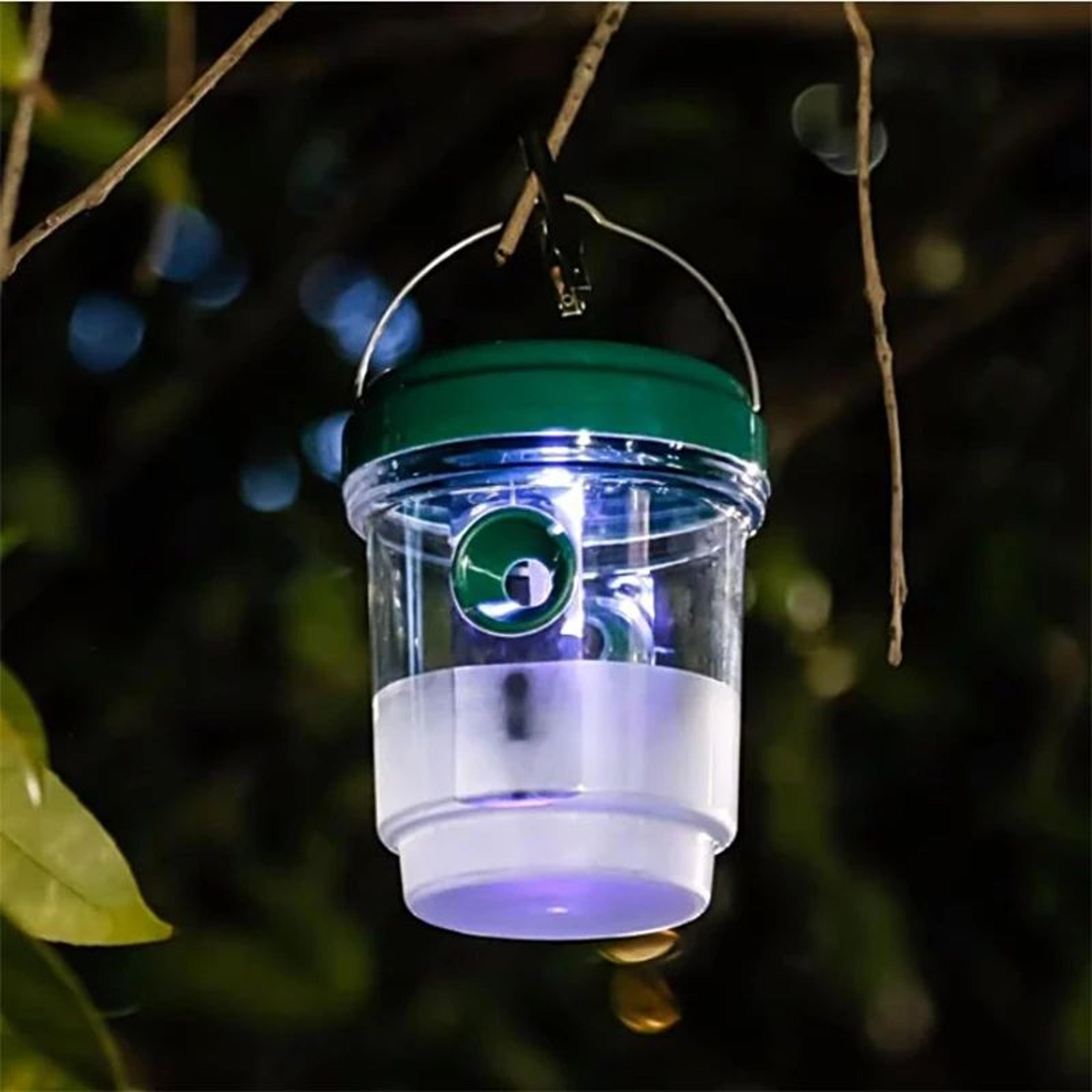 Solar LED Solar Wasp Trap  Outdoor Fruit Fly Trap  Reusable Hanging Insect Catcher For Garden  Orch 1