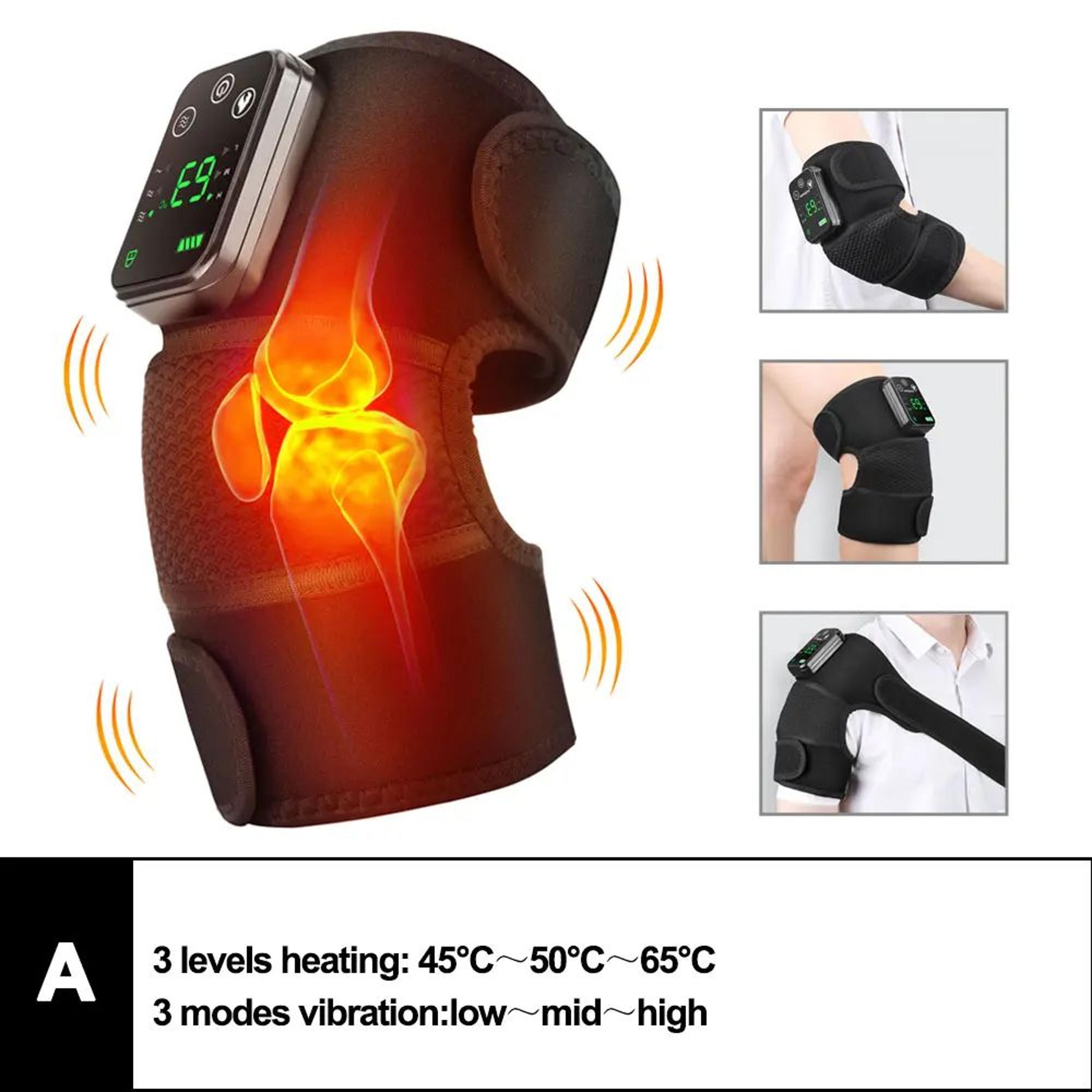 Premium 3in1 Heated Knee Massager  Vibration Therapy Joint Relief Wrap 6