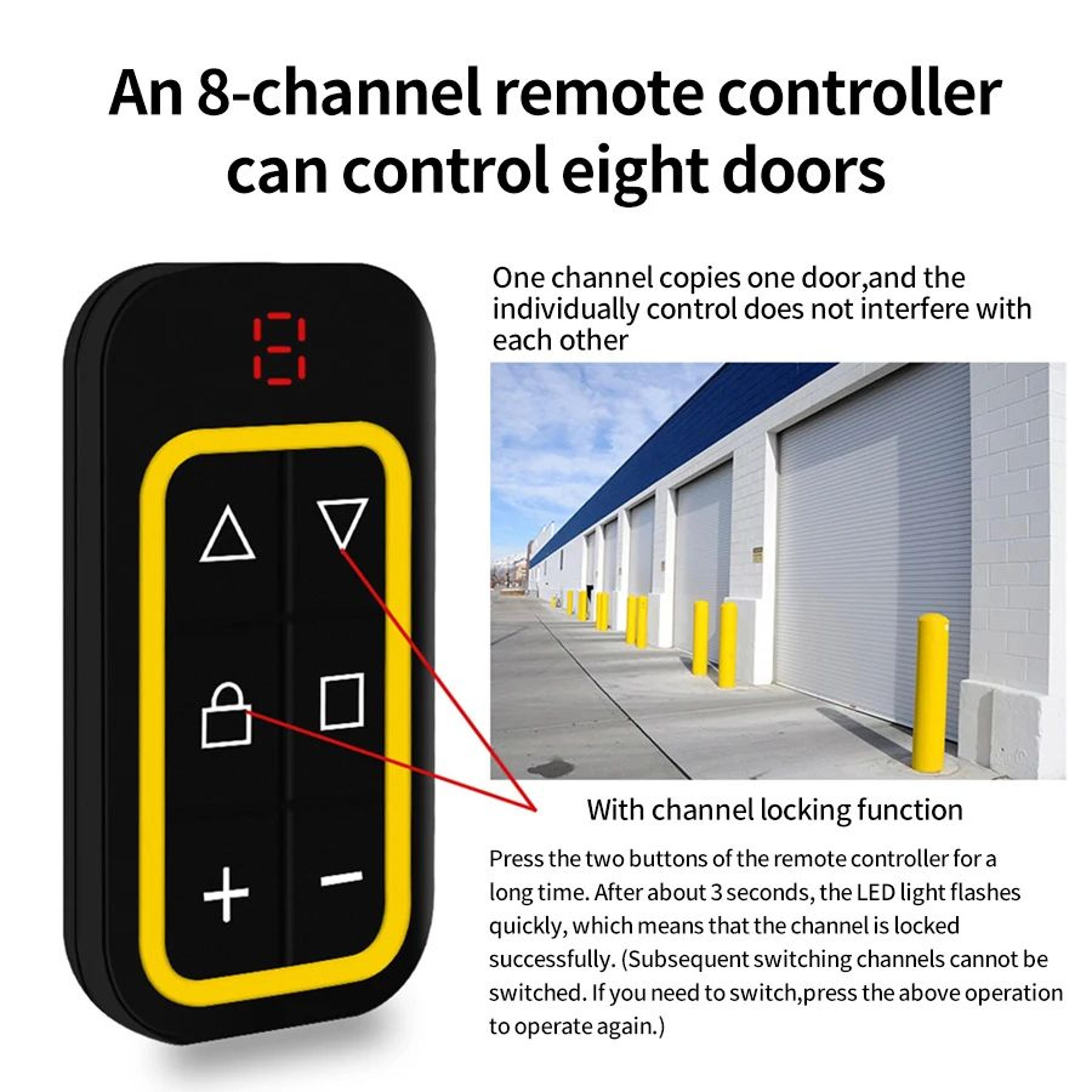 Universal MultiFrequency Garage Remote Duplicator Controller  8Channel Universal Garage Remote 4