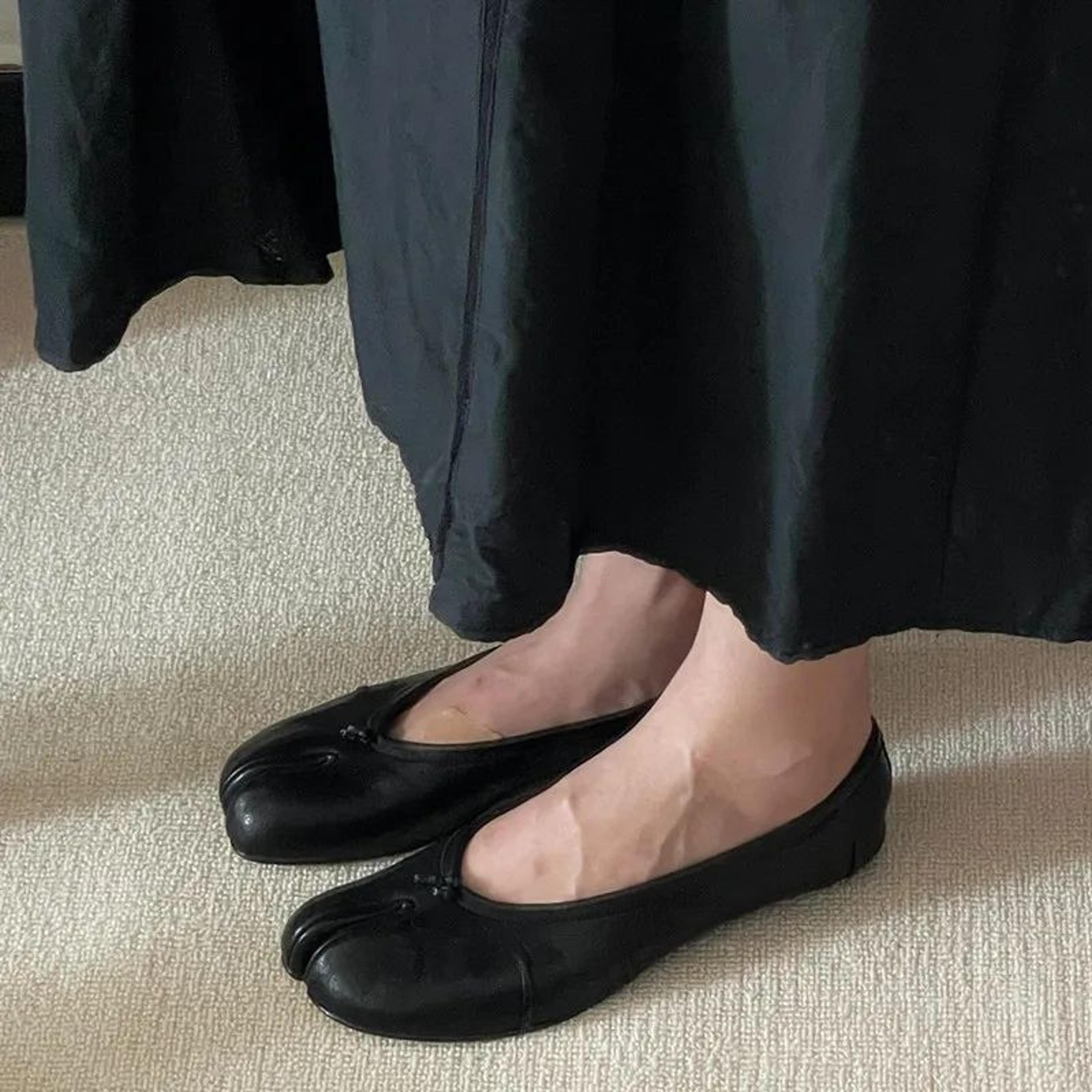 Soft Leather SplitToe Tabi Ballet Flats  Comfortable Casual Walking Loafers For Women 3