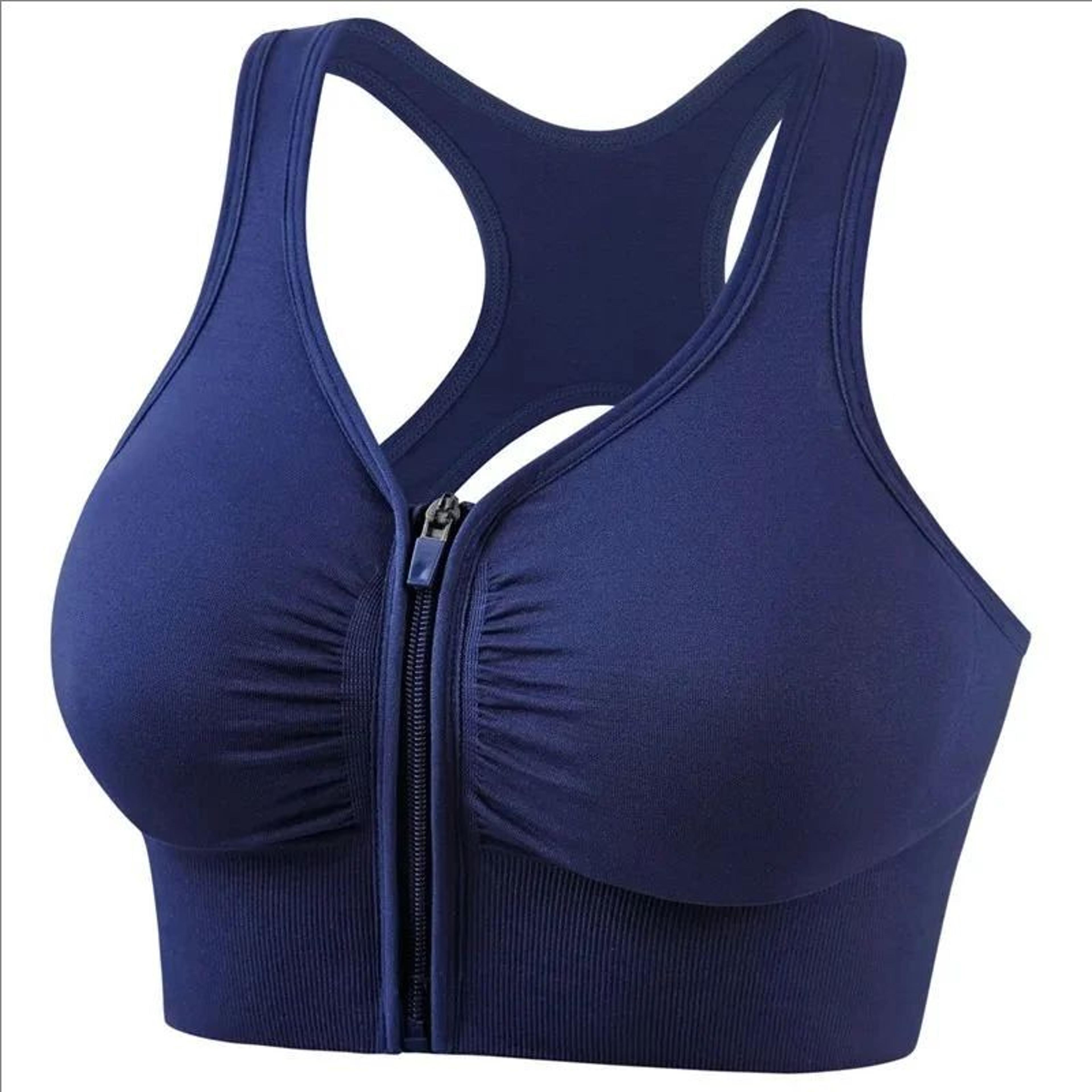 FrontZip HighSupport Sports Bra For Women  Breathable Yoga  Gym Fitness Top 7