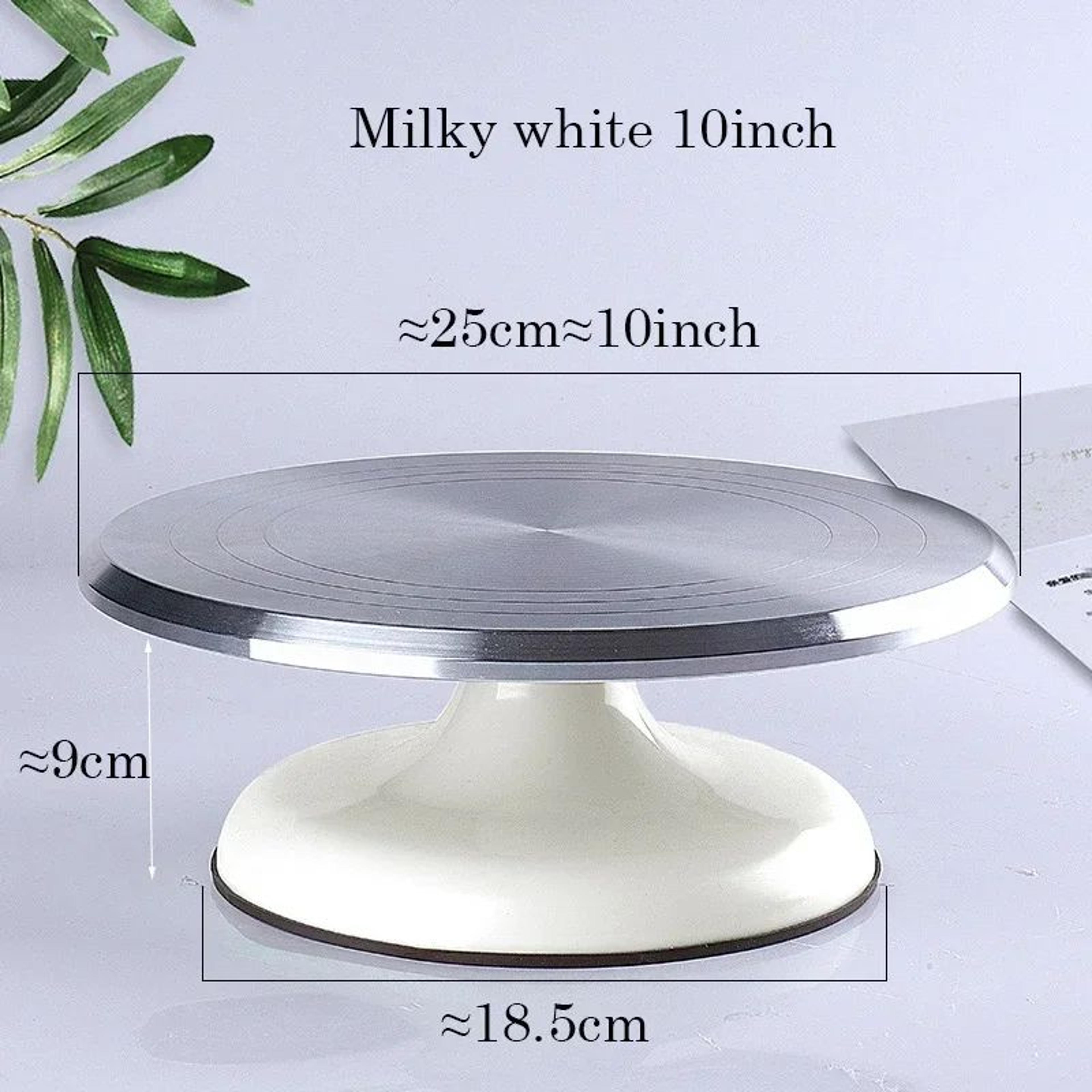Premium 10 Aluminum Baking Turntable  Smooth Rotating Cake Decorating Stand 0