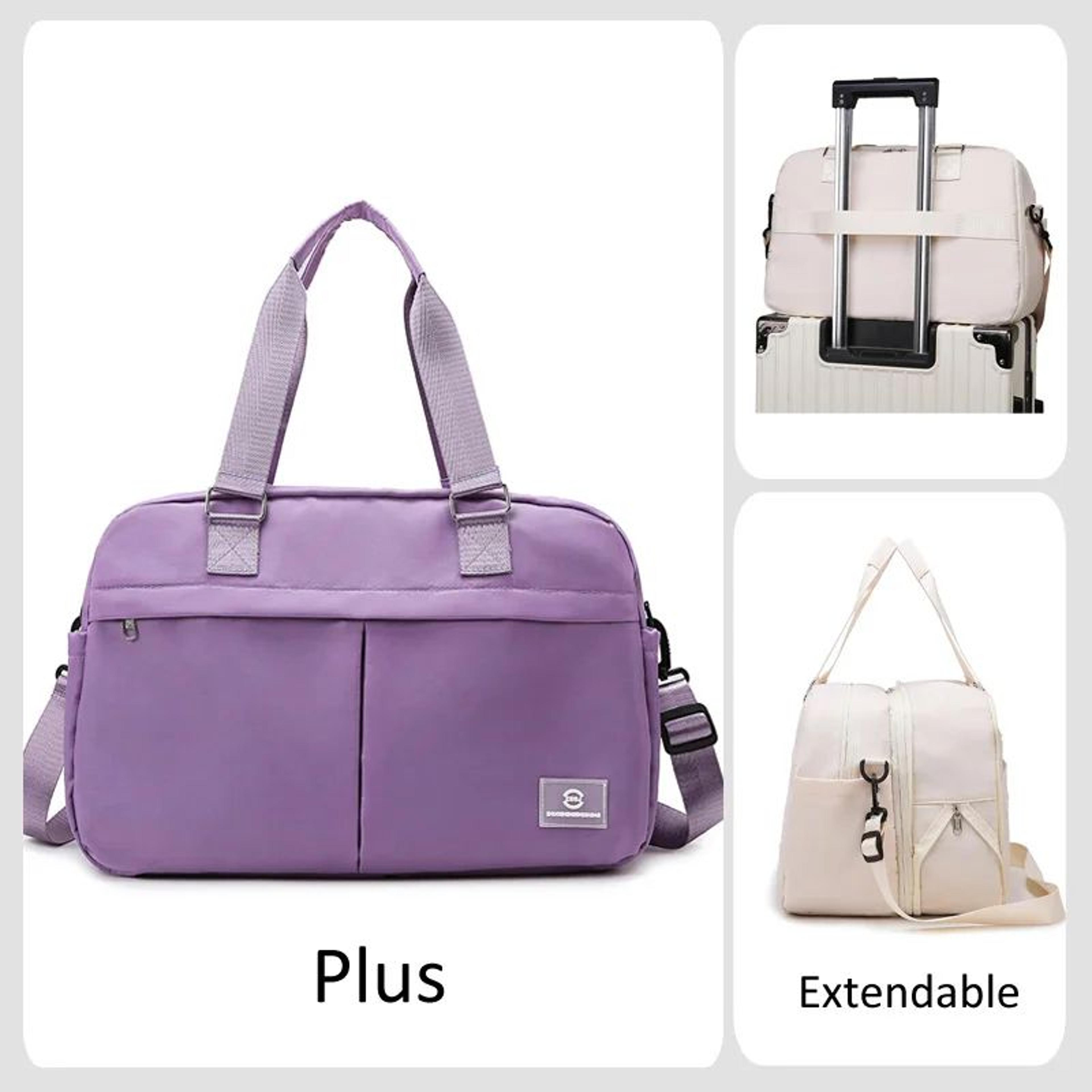 Expandable MultiCompartment Weekender Travel Duffel CarryOn 7