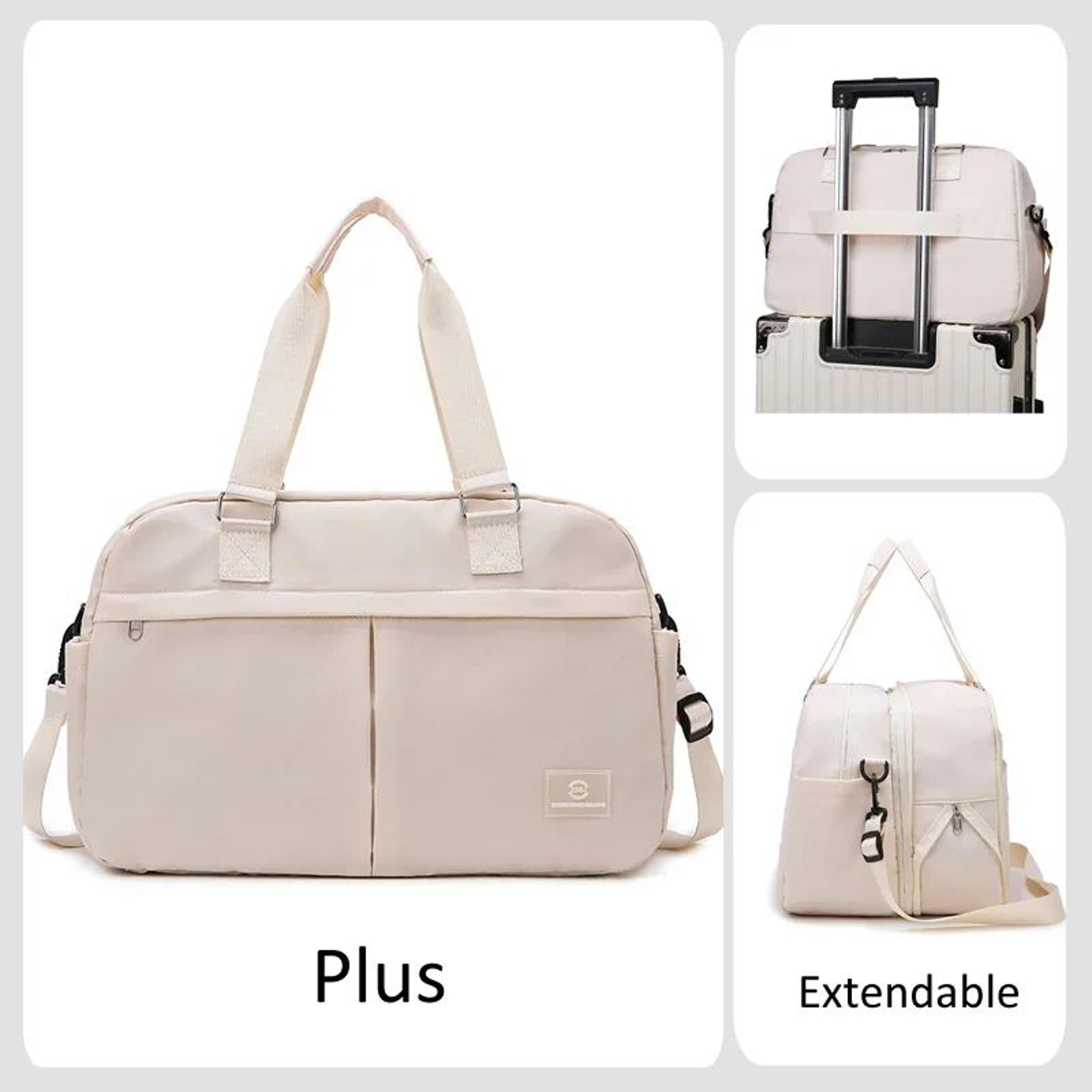Expandable MultiCompartment Weekender Travel Duffel CarryOn 14