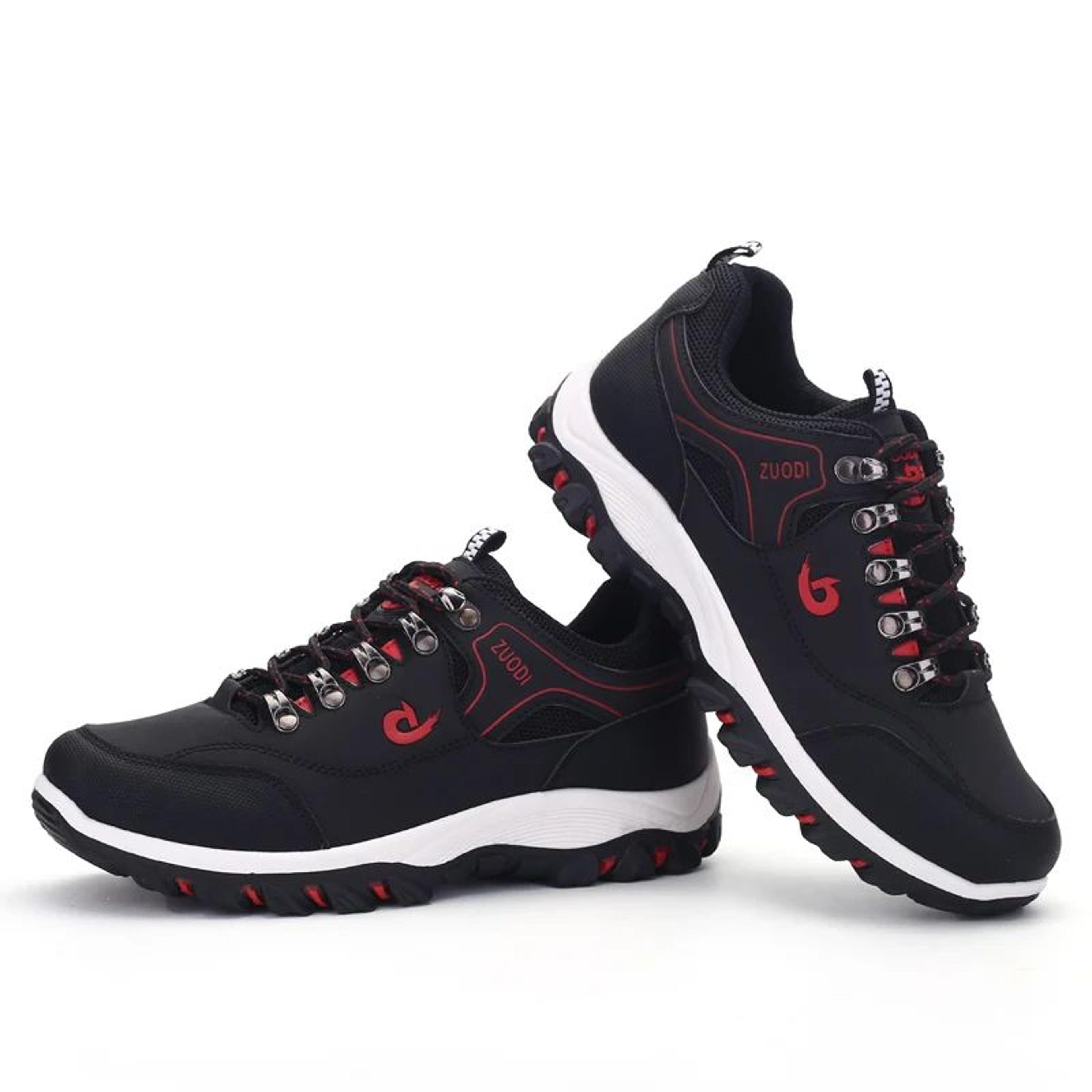 UrbanFlex Mens Leather Sneakers  Lightweight LaceUp Casual Walking Shoes 4