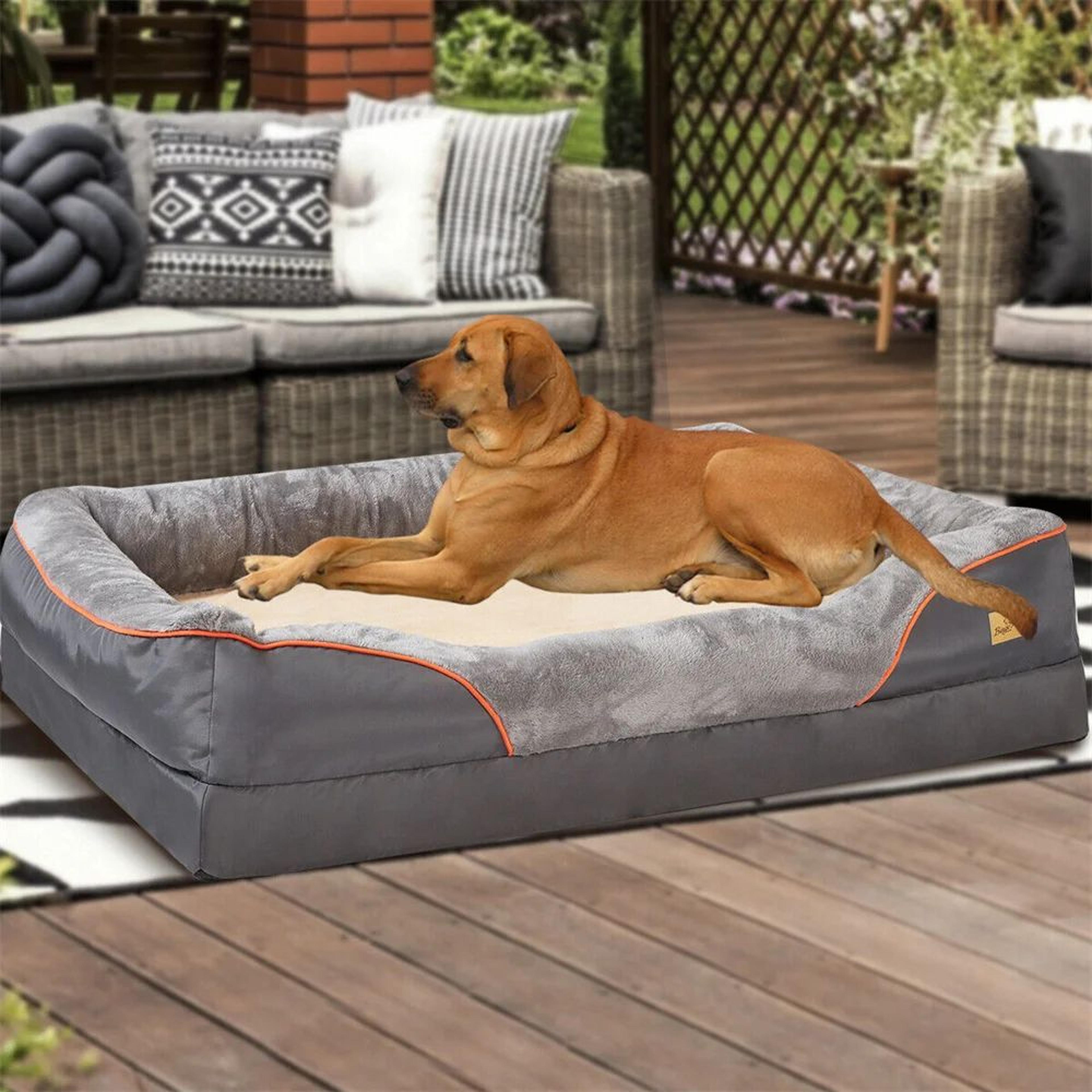 Premium Jumbo Orthopedic Memory Foam Dog Sofa Bed With Waterproof Removable Cover  Ultimate Large D 2