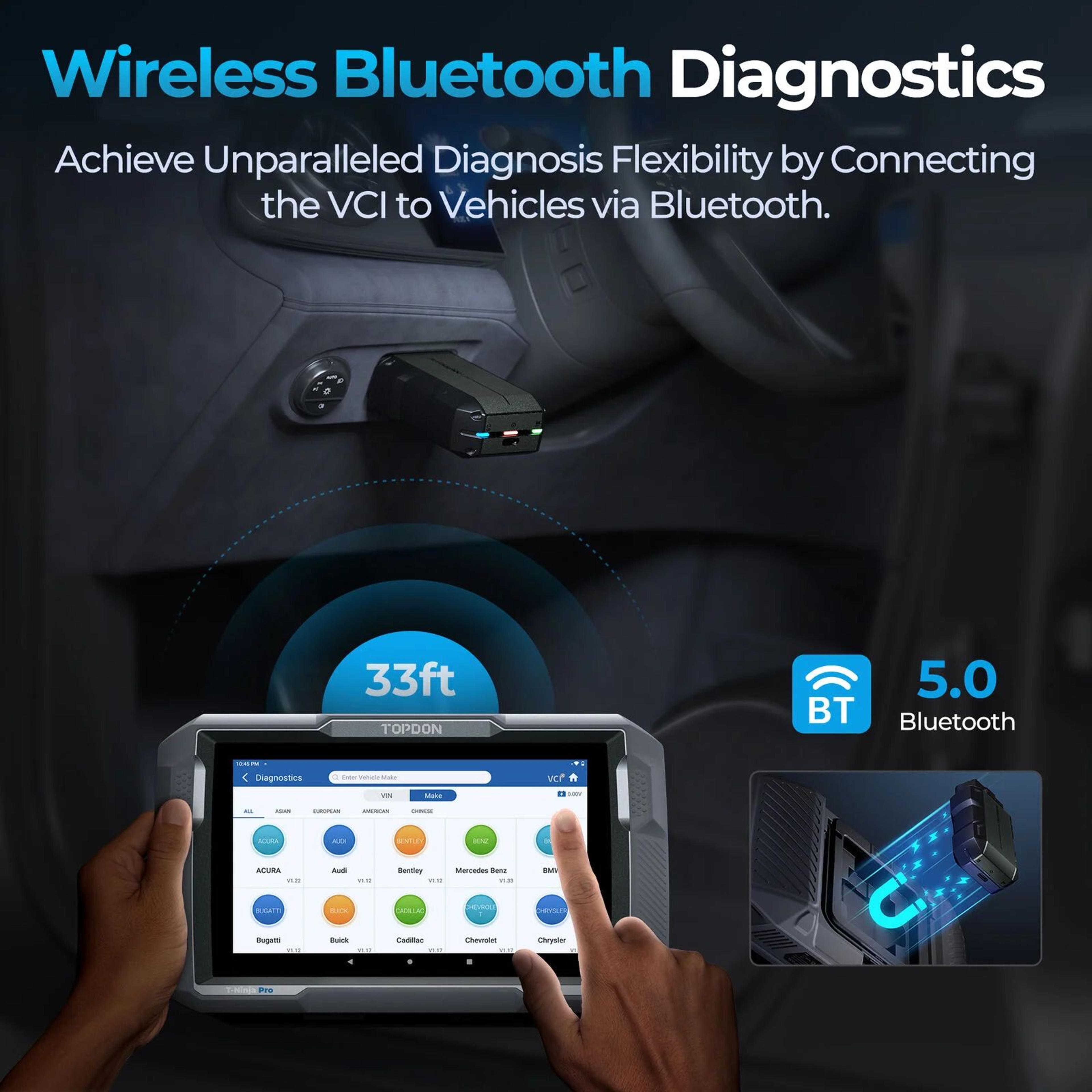 TOPDON ArtiDiag900 Lite Wireless OBD2 Scanner  Bidirectional Automotive Diagnostic Tool 4