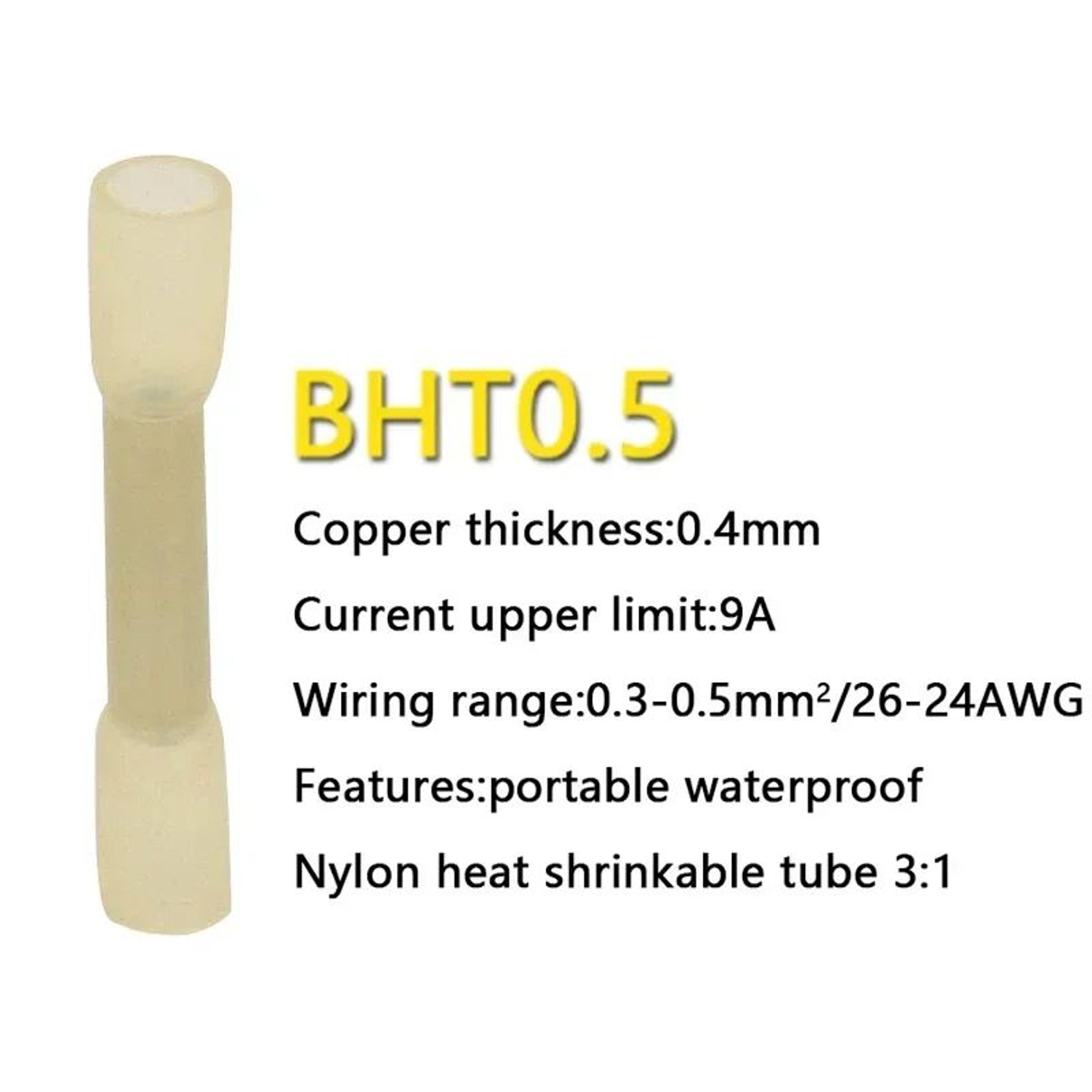 Waterproof HeatShrink Butt Wire Connector Kit Pack Of 1050100200 Crimp Terminals 9