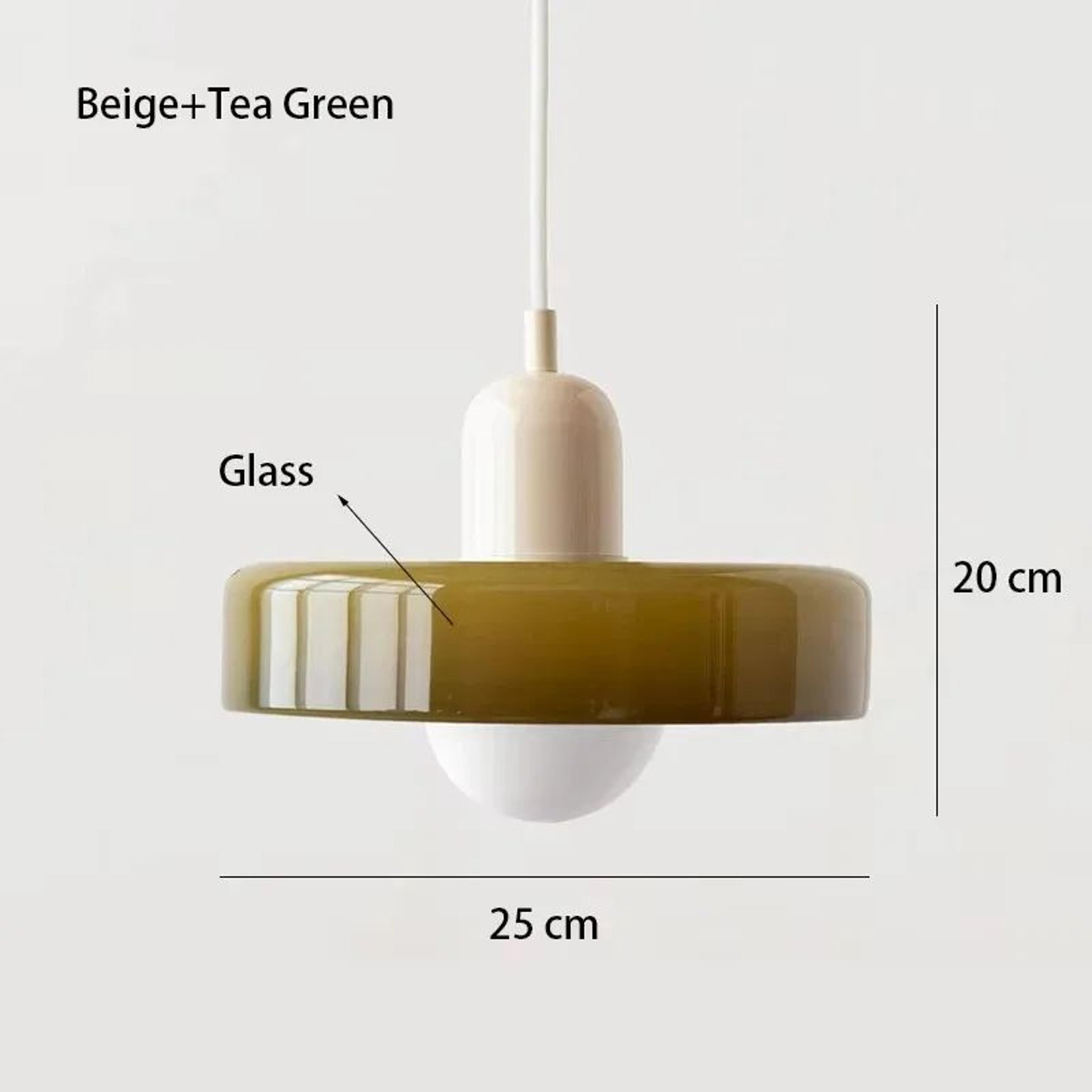 Nordic Elegance Retro Glass Pendant Light  LED Indoor Hanging Light Fixture For Living Room  Dining 16