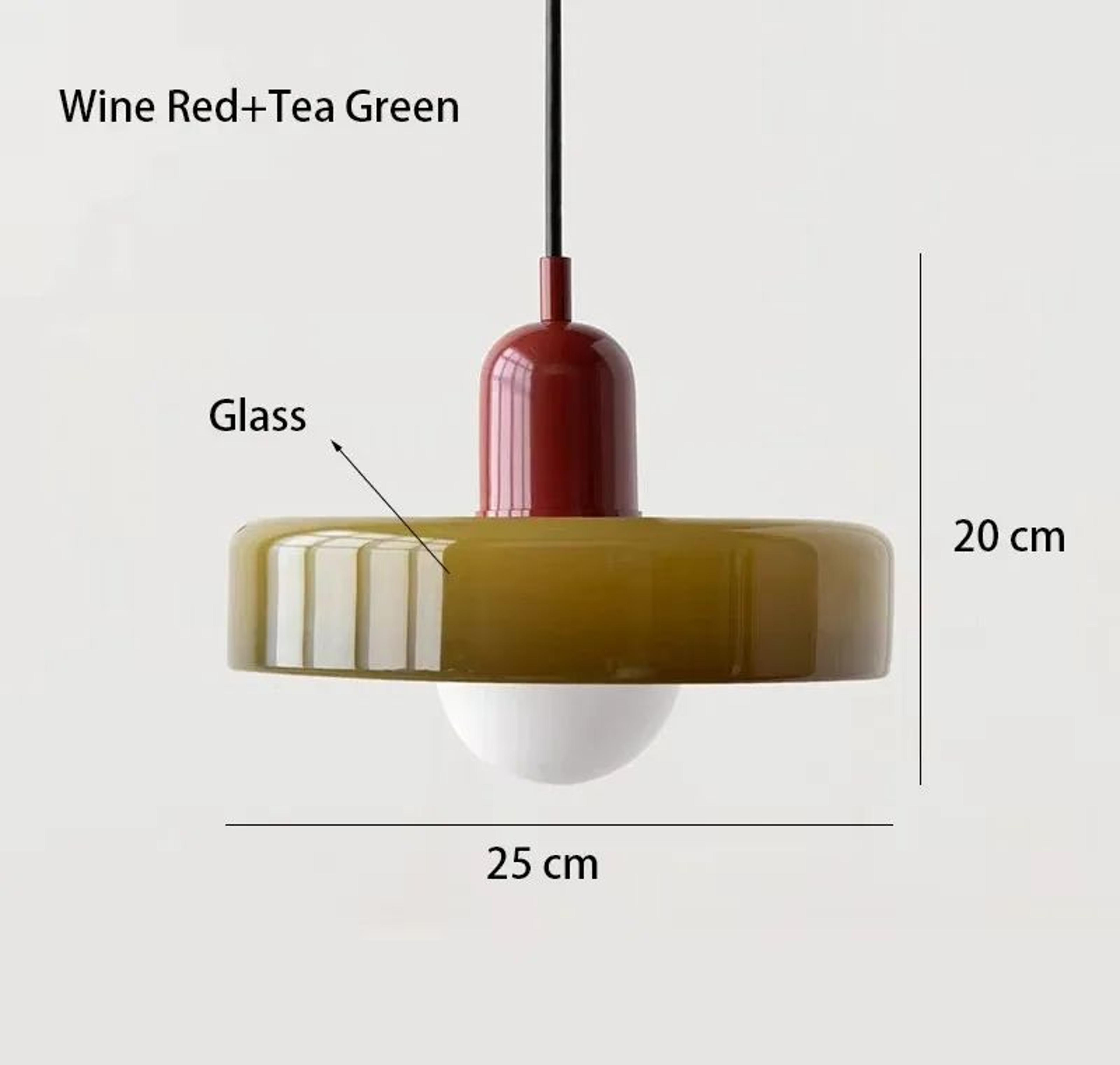Nordic Elegance Retro Glass Pendant Light  LED Indoor Hanging Light Fixture For Living Room  Dining 18