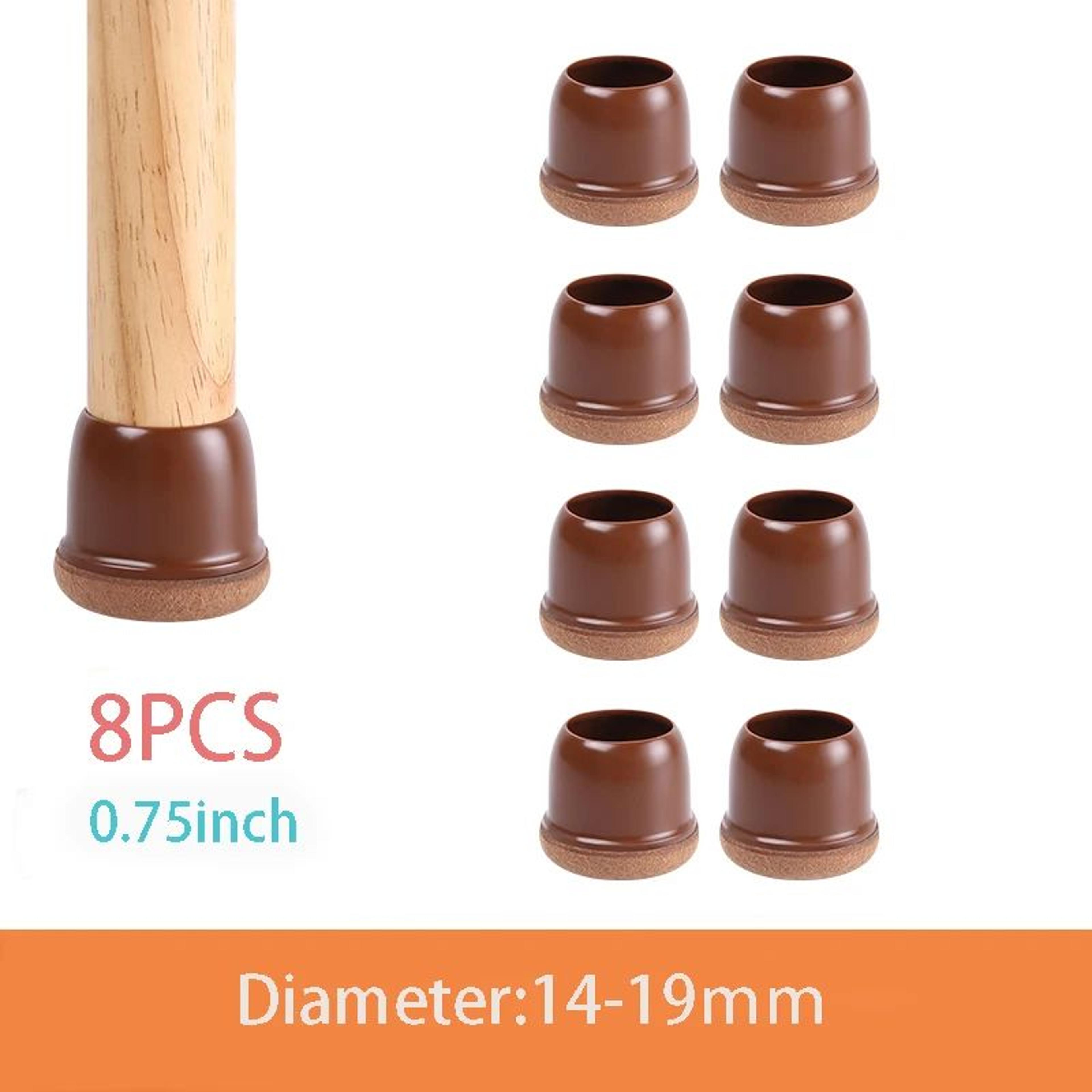 Premium Chair Leg Caps  HeavyDuty Rubber Feet  Felt Furniture Leg Protectors Fits Round  Square Leg 12