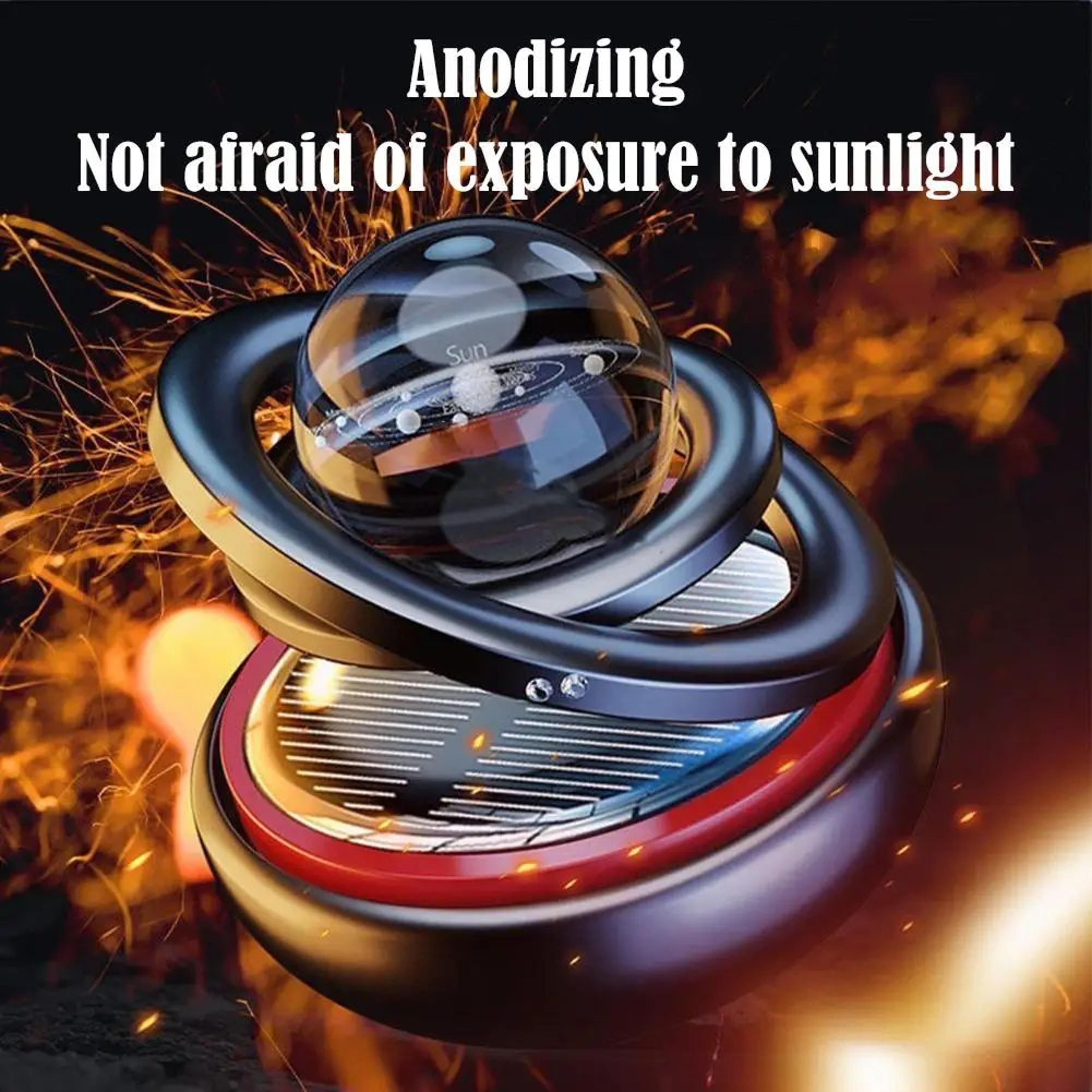 Solar Rotating Crystal Ball Car Aromatherapy Diffuser Ornament 1