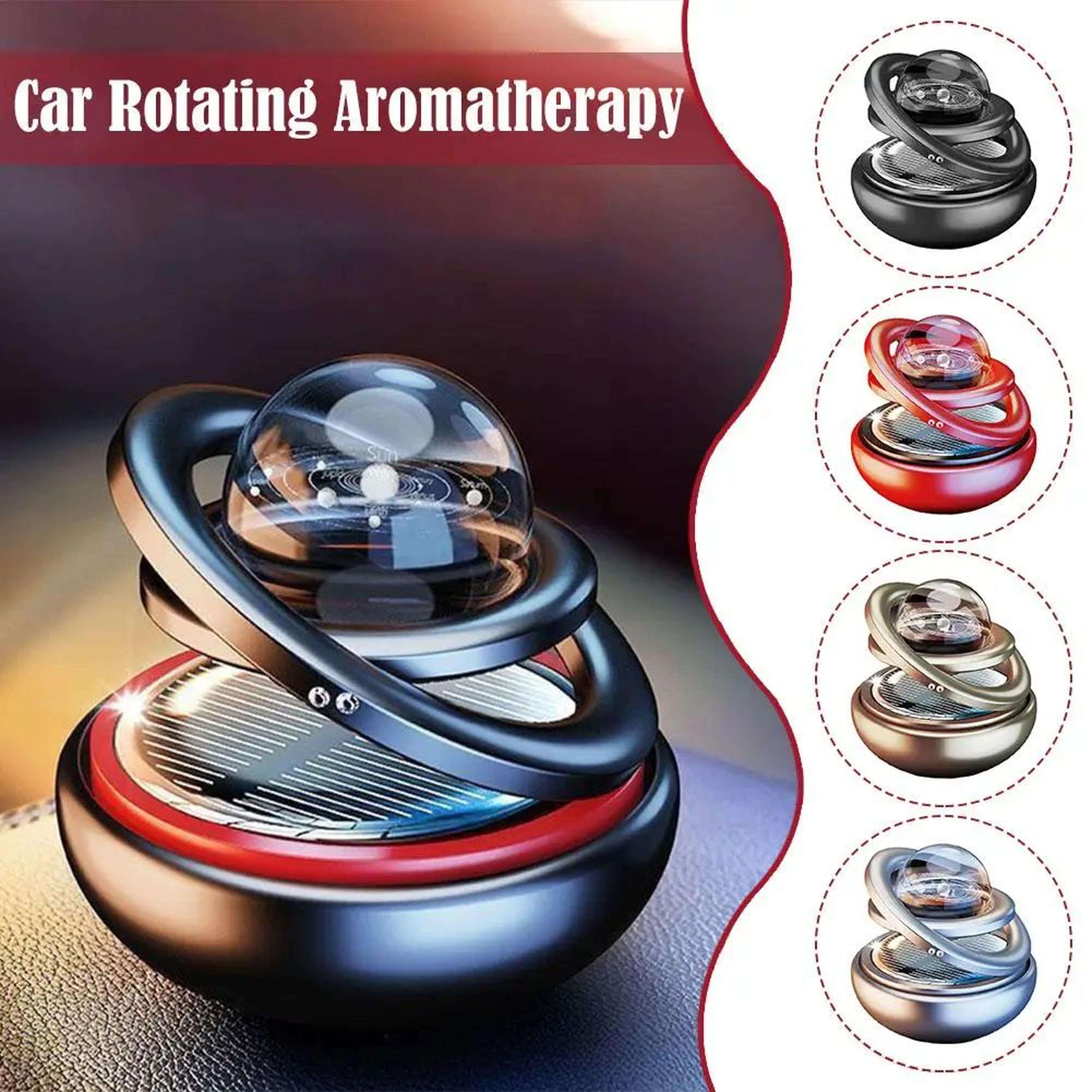 Solar Rotating Crystal Ball Car Aromatherapy Diffuser Ornament 5
