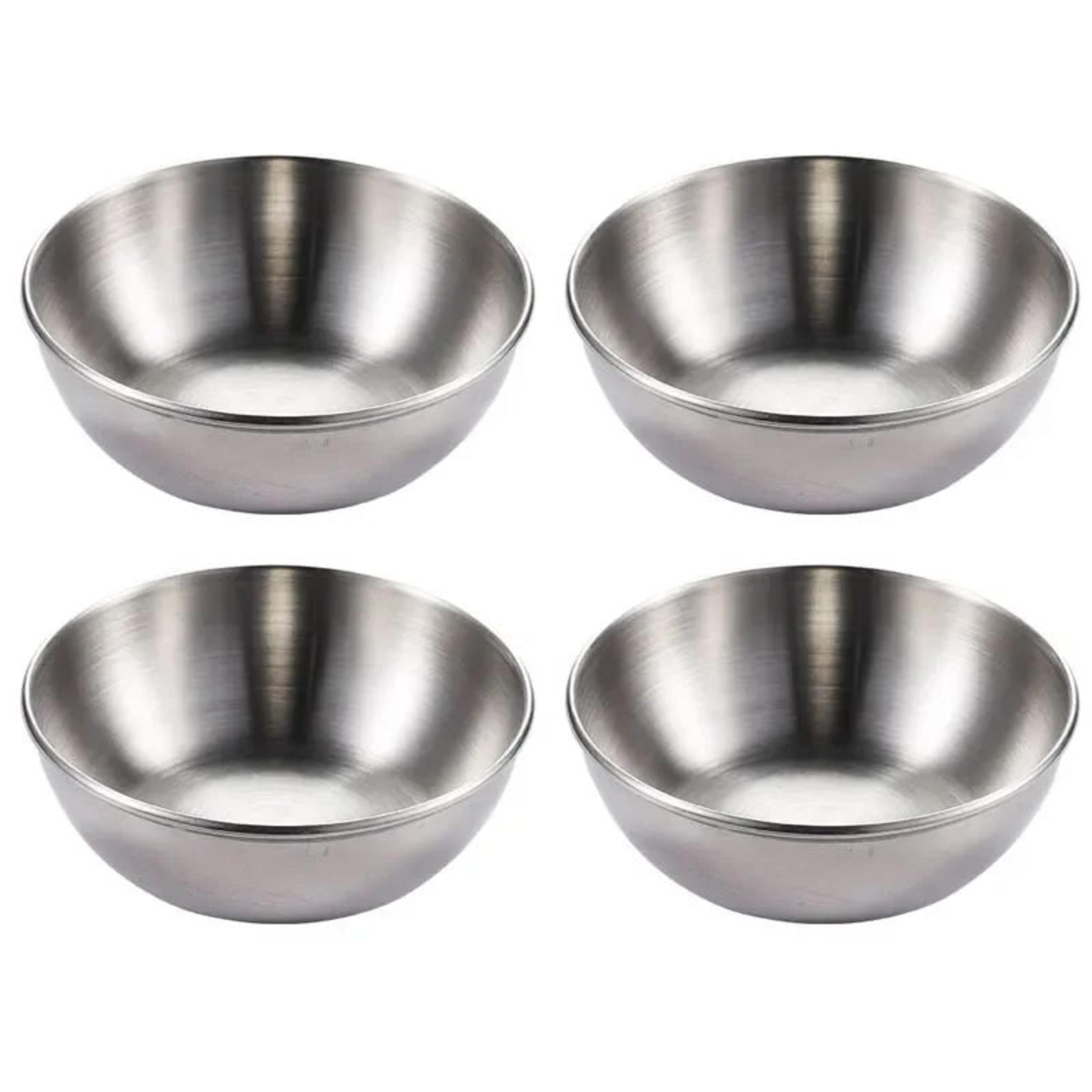 Elegant Stainless Steel Golden Sauce  Appetizer Serving Dishes Set 5