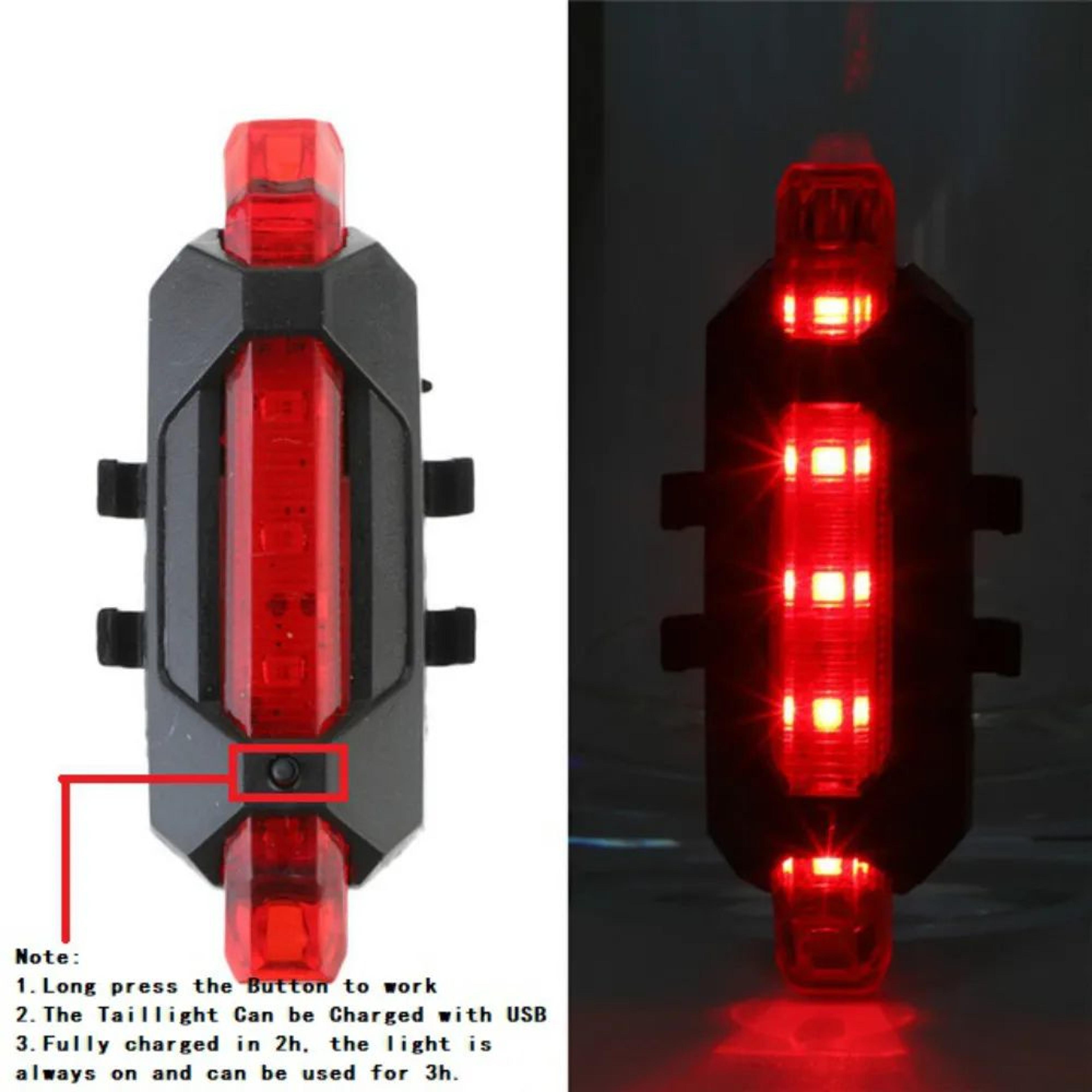 ProRide Dual USB Rechargeable Bike Light Set  Front  Rear LED Cycling Lights 4