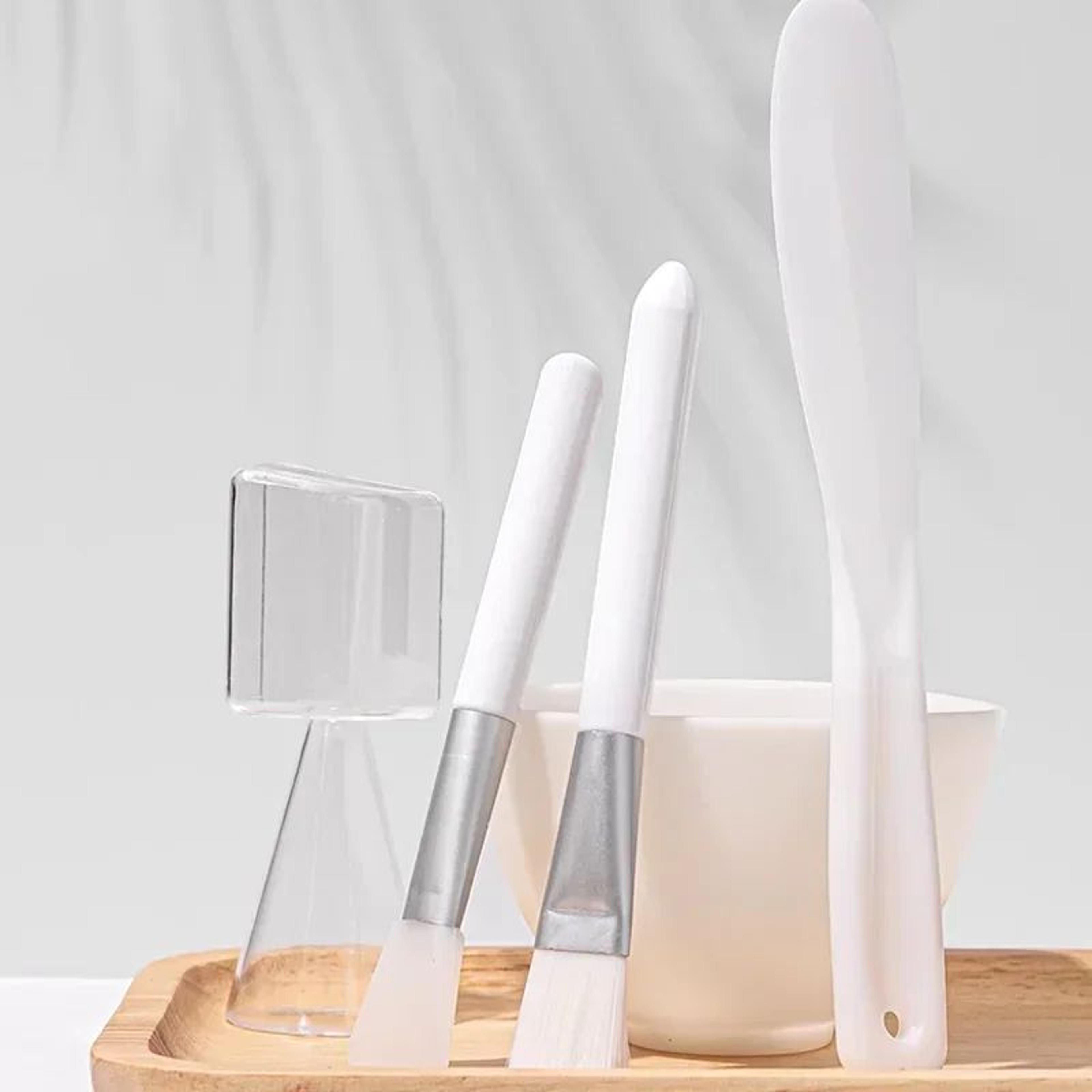 Silicone Face Mask Mixing Bowl Set With Brush  Spatula  DIY Skincare Mixing Tools 2