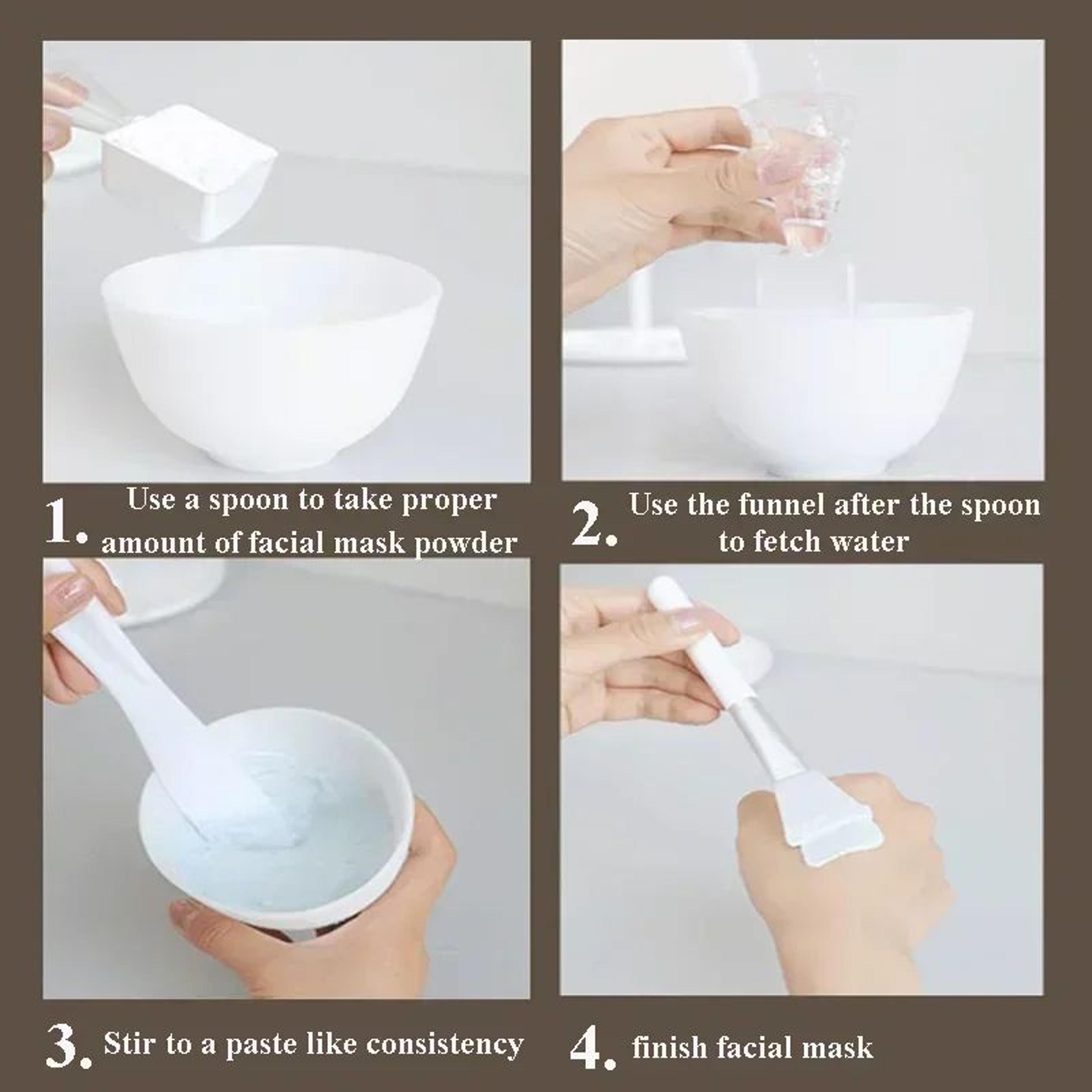 Silicone Face Mask Mixing Bowl Set With Brush  Spatula  DIY Skincare Mixing Tools 4