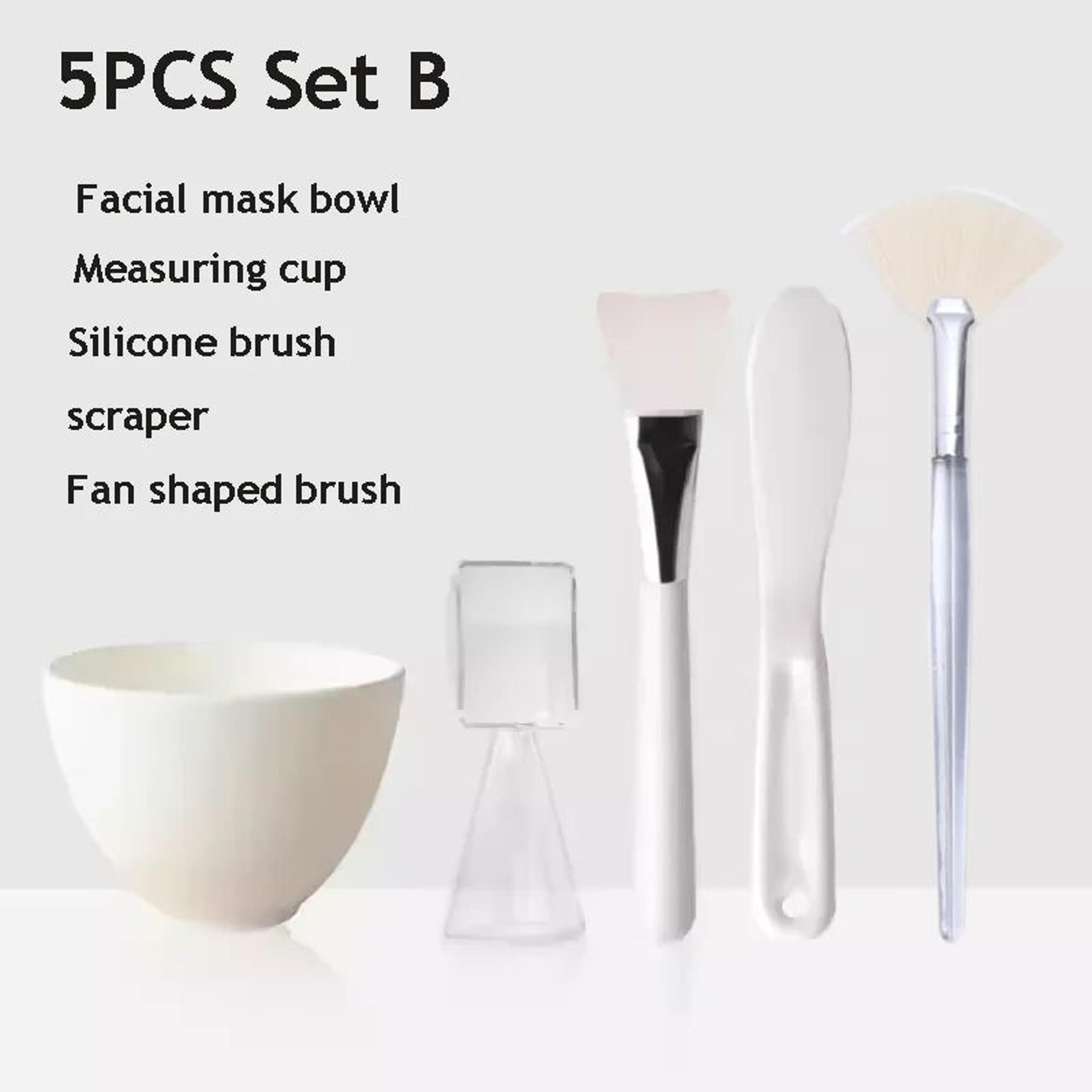 Silicone Face Mask Mixing Bowl Set With Brush  Spatula  DIY Skincare Mixing Tools 11
