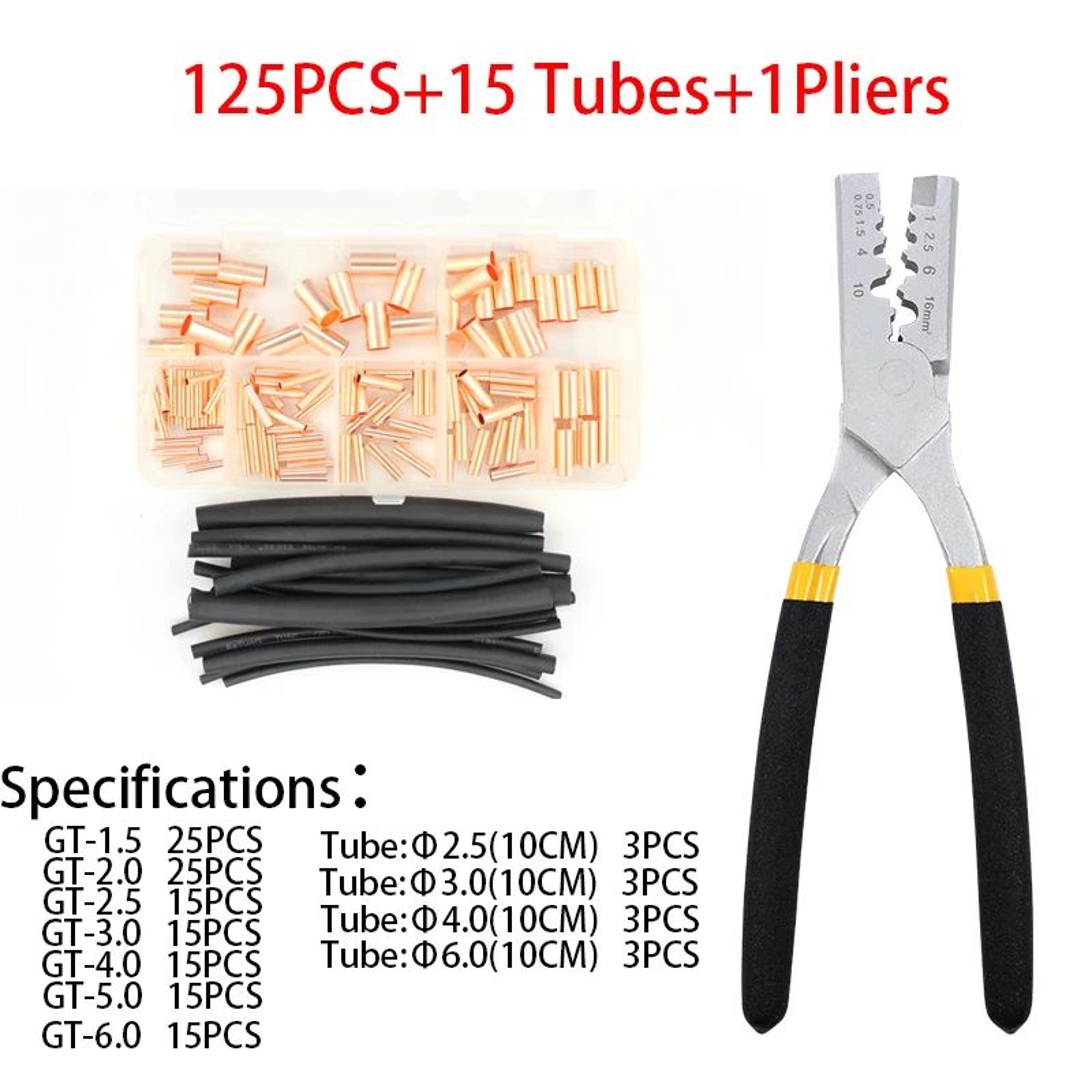 HeavyDuty Copper Wire Connector  Crimp Terminal Kit With Precision Crimping Tool 12
