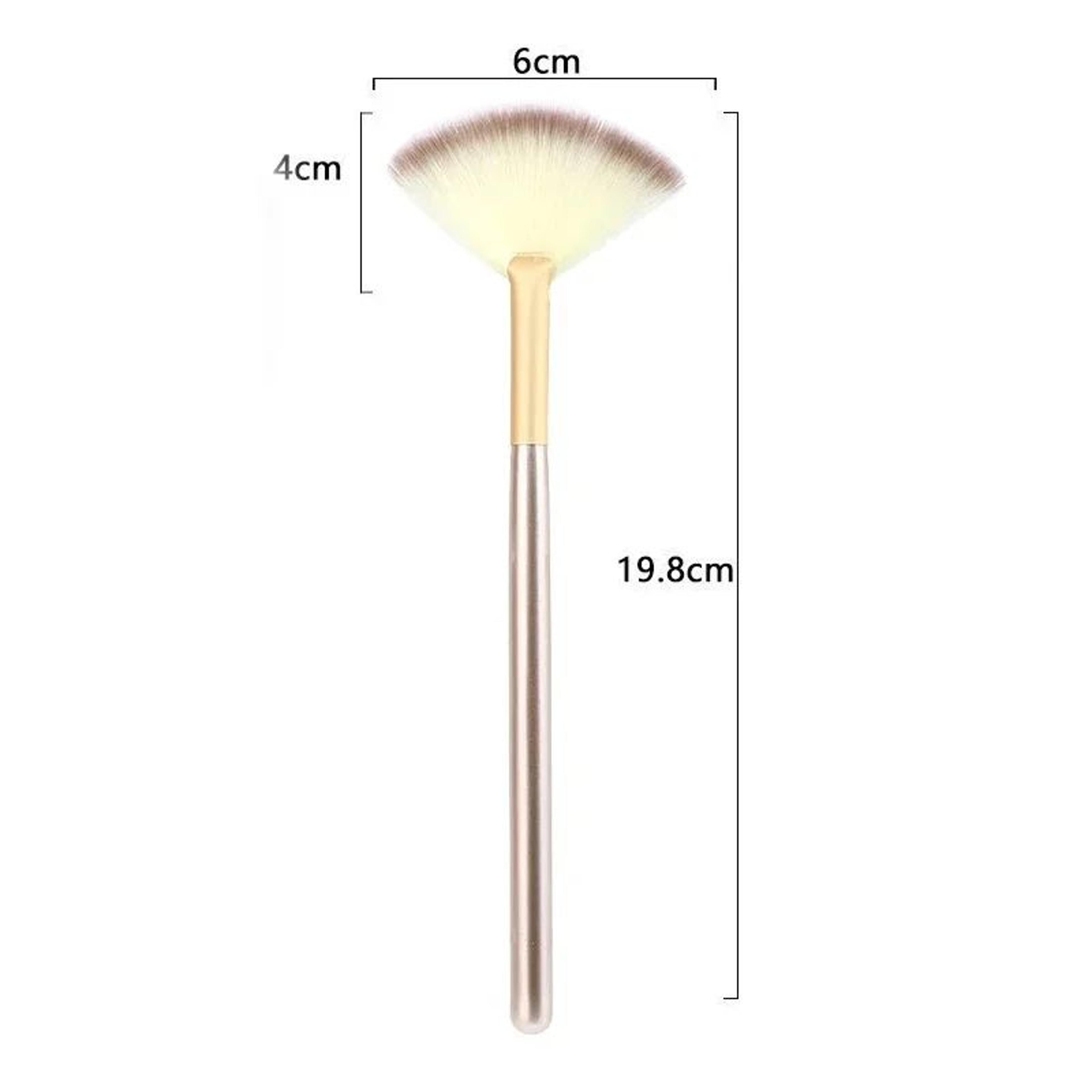 Premium 5Piece Facial Fan Brushes Set  Soft Fiber Makeup Brush Applicator With Wooden Handles For G 1