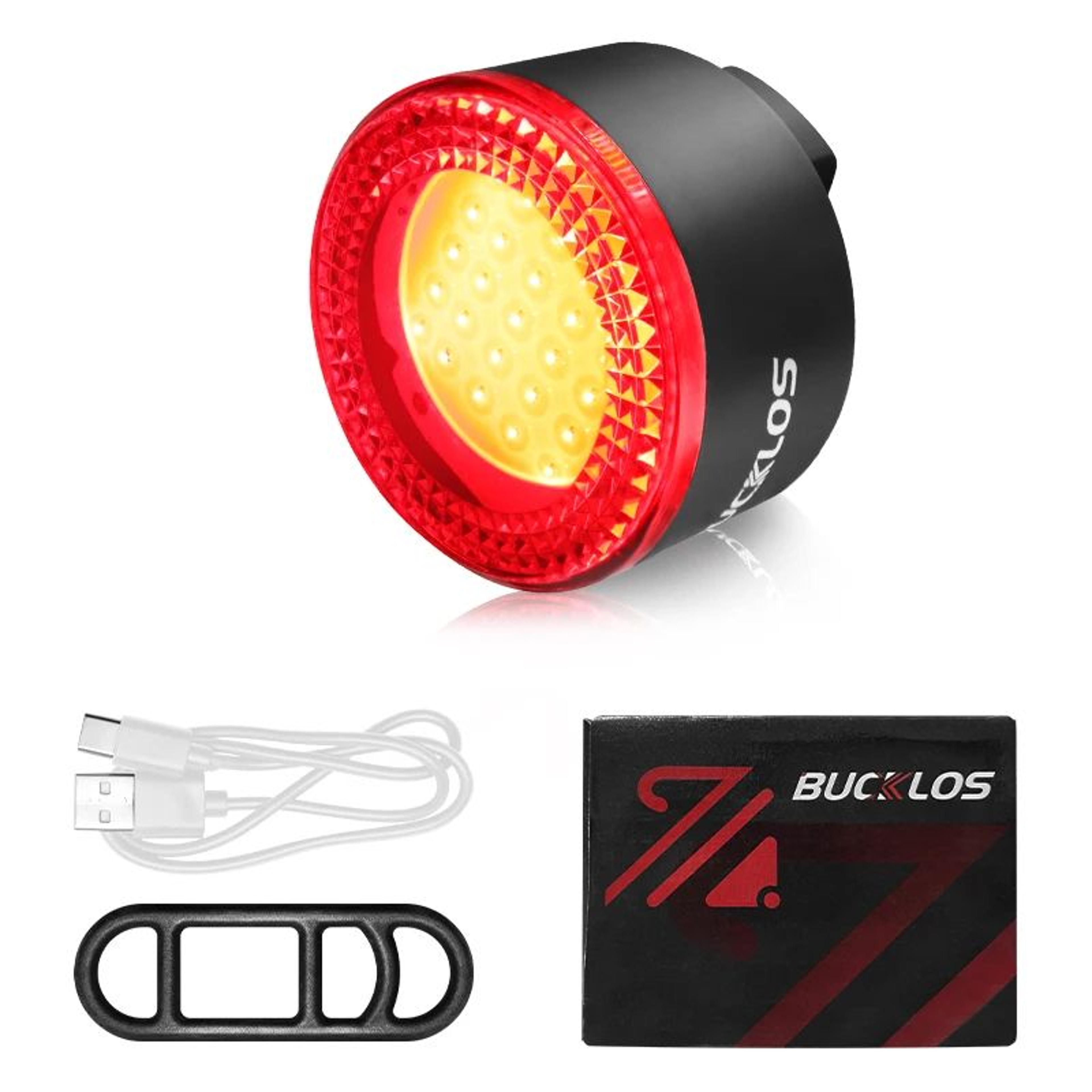 BUCKLOS Premium Rechargeable Bike Lights Set  HighBrightness COB Bike Headlight And Taillight Set F 6
