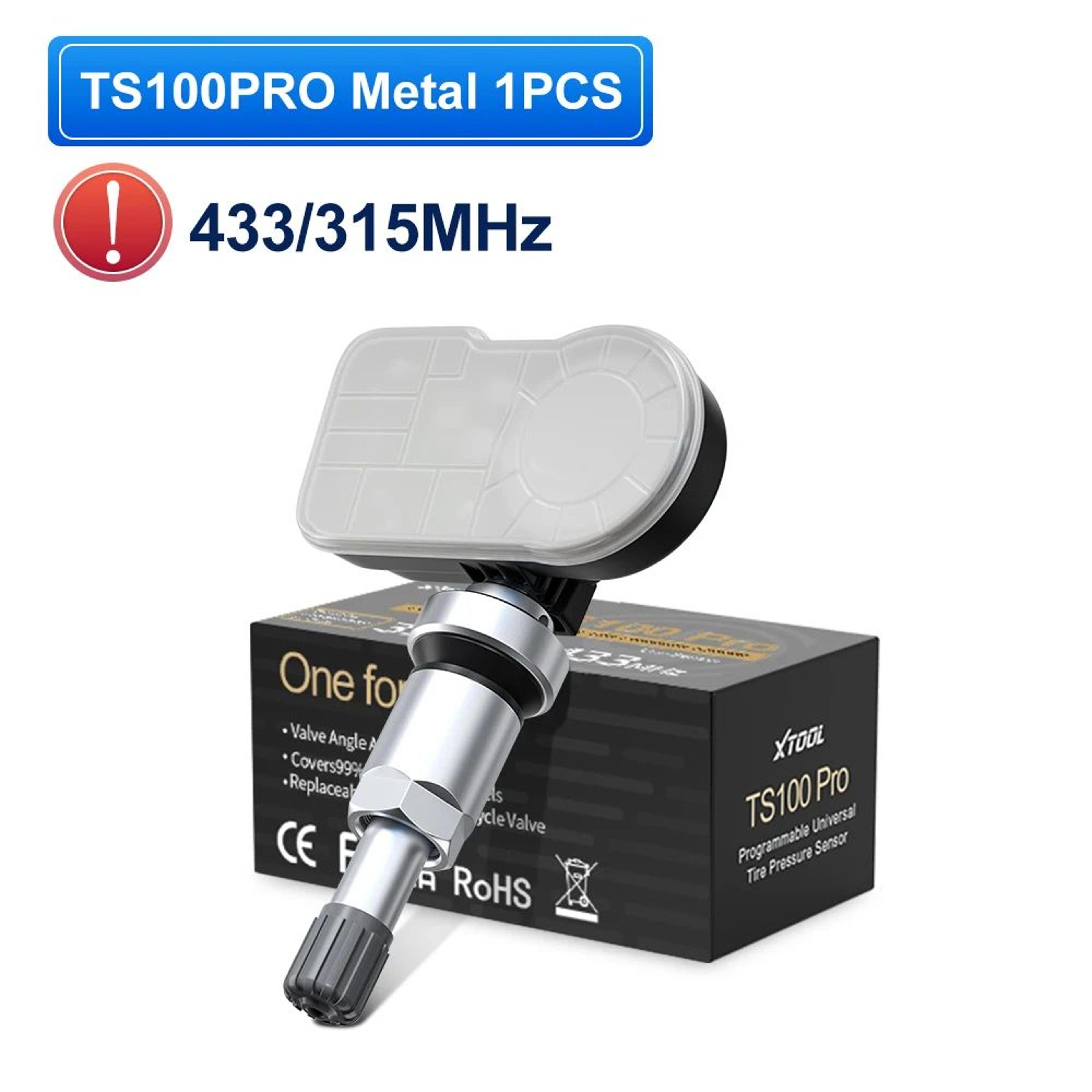 XTOOL DualFrequency Programmable TPMS Sensor Tool  315MHz433MHz Vehicle Tire Pressure Monitor 6