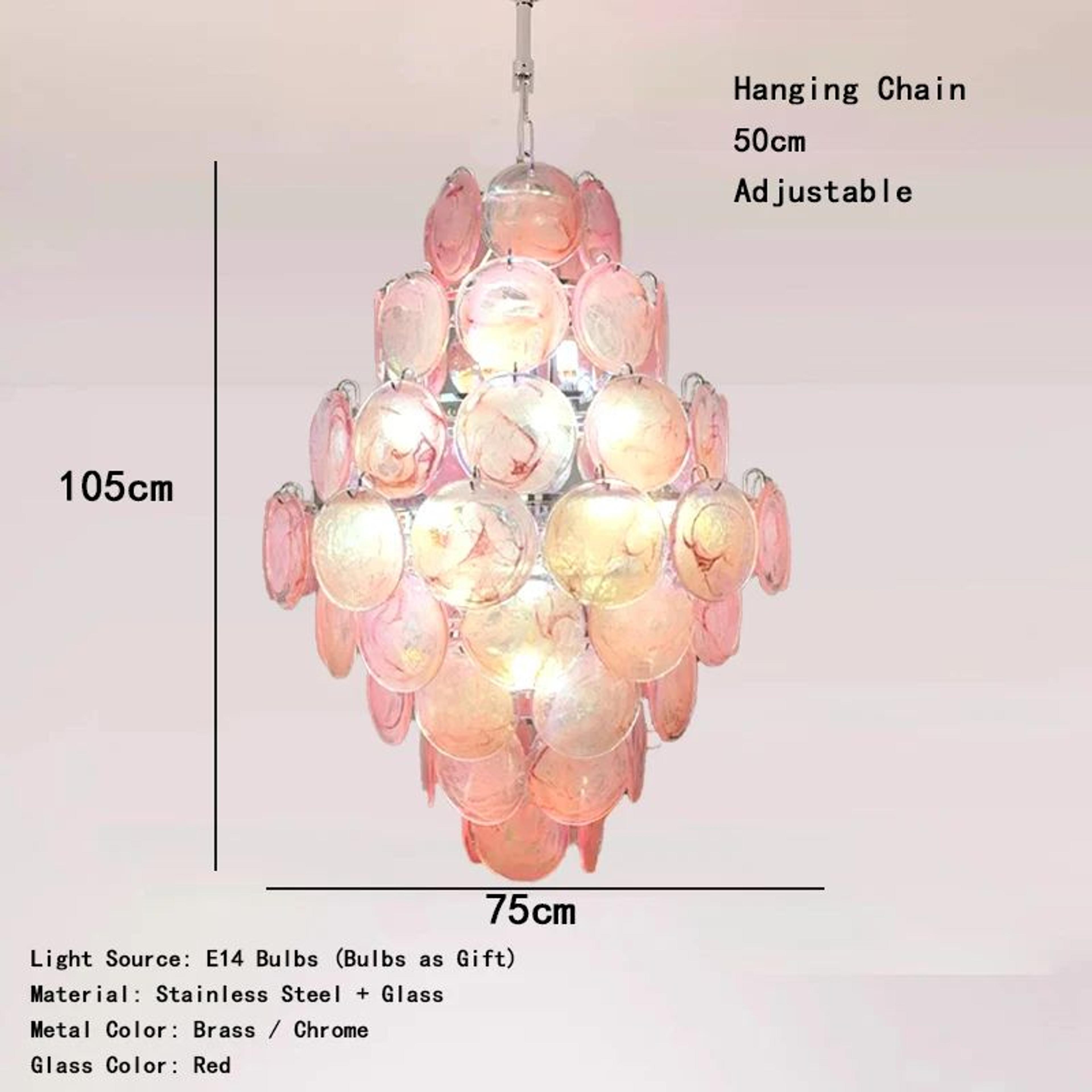 Italian Red Cloud Glass Pendant Lights  Designer Ceiling Lamp For Dining Room  Home Interior 14