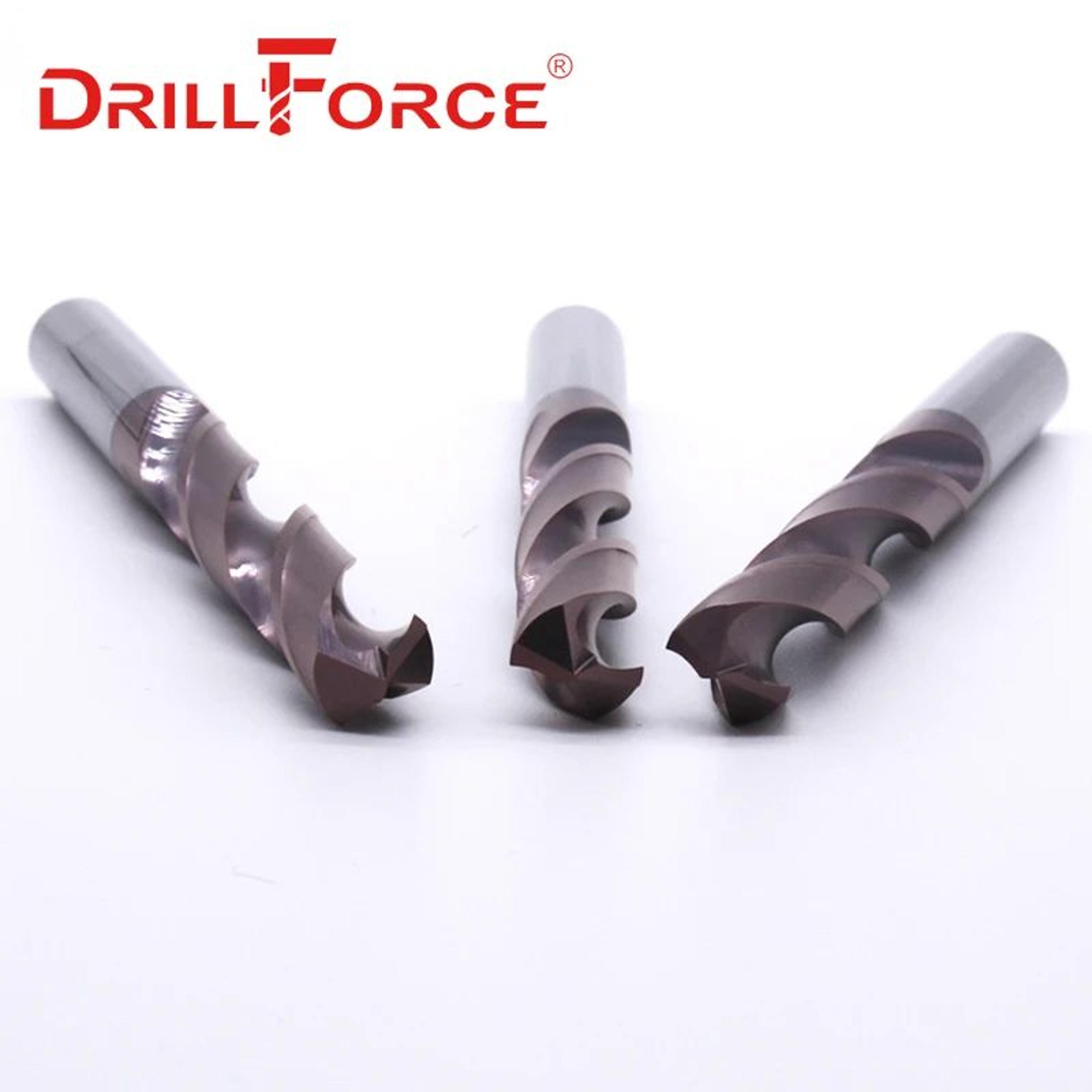 Drillforce Solid Carbide Drill Bits Set For Stainless Steel  Hard Alloy 29mm 3Piece 1