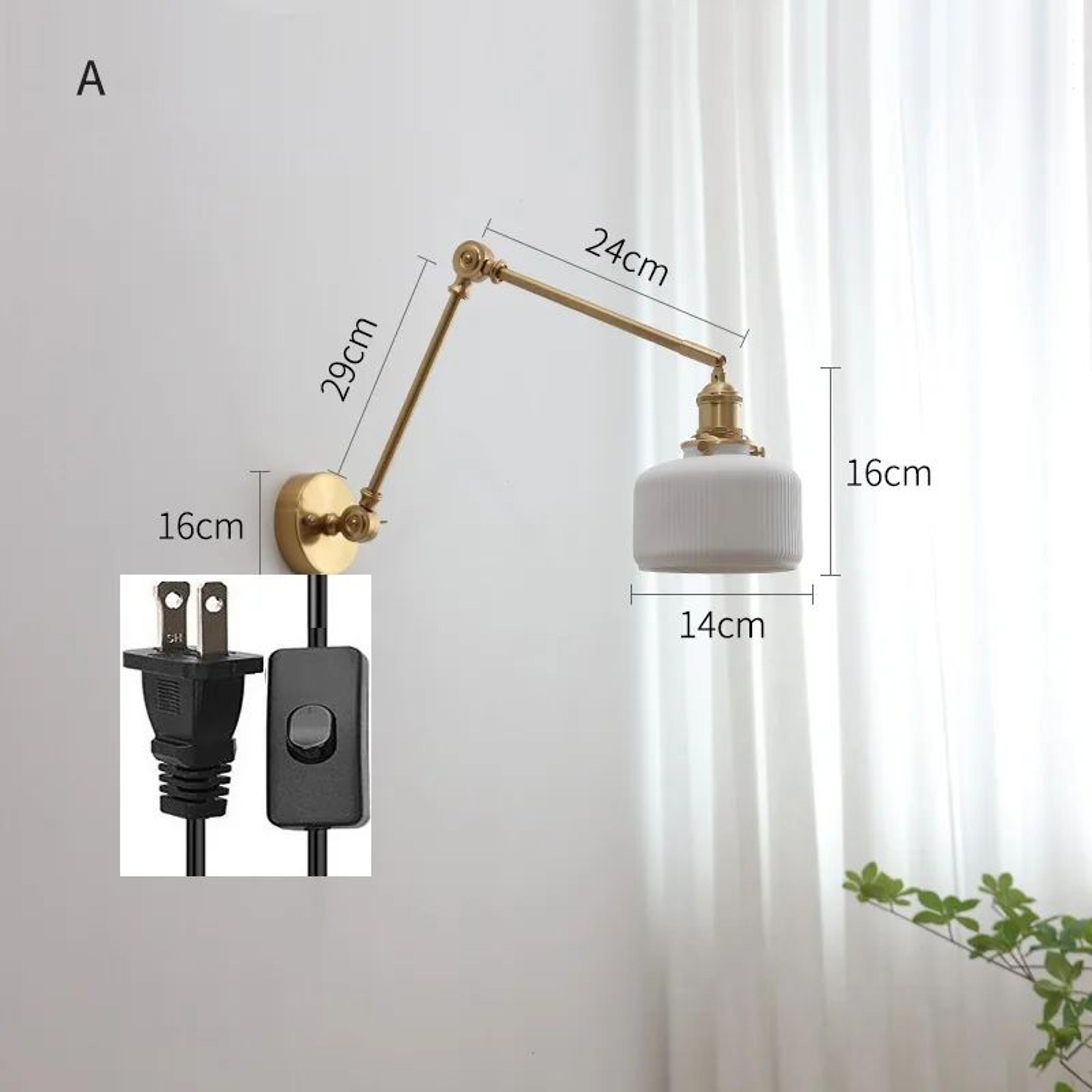 IWHD Nordic Ceramic LED Wall Lamp  Modern Pull Chain LED Wall Sconce 4W Max 100W For Bedroom  Bathr 8