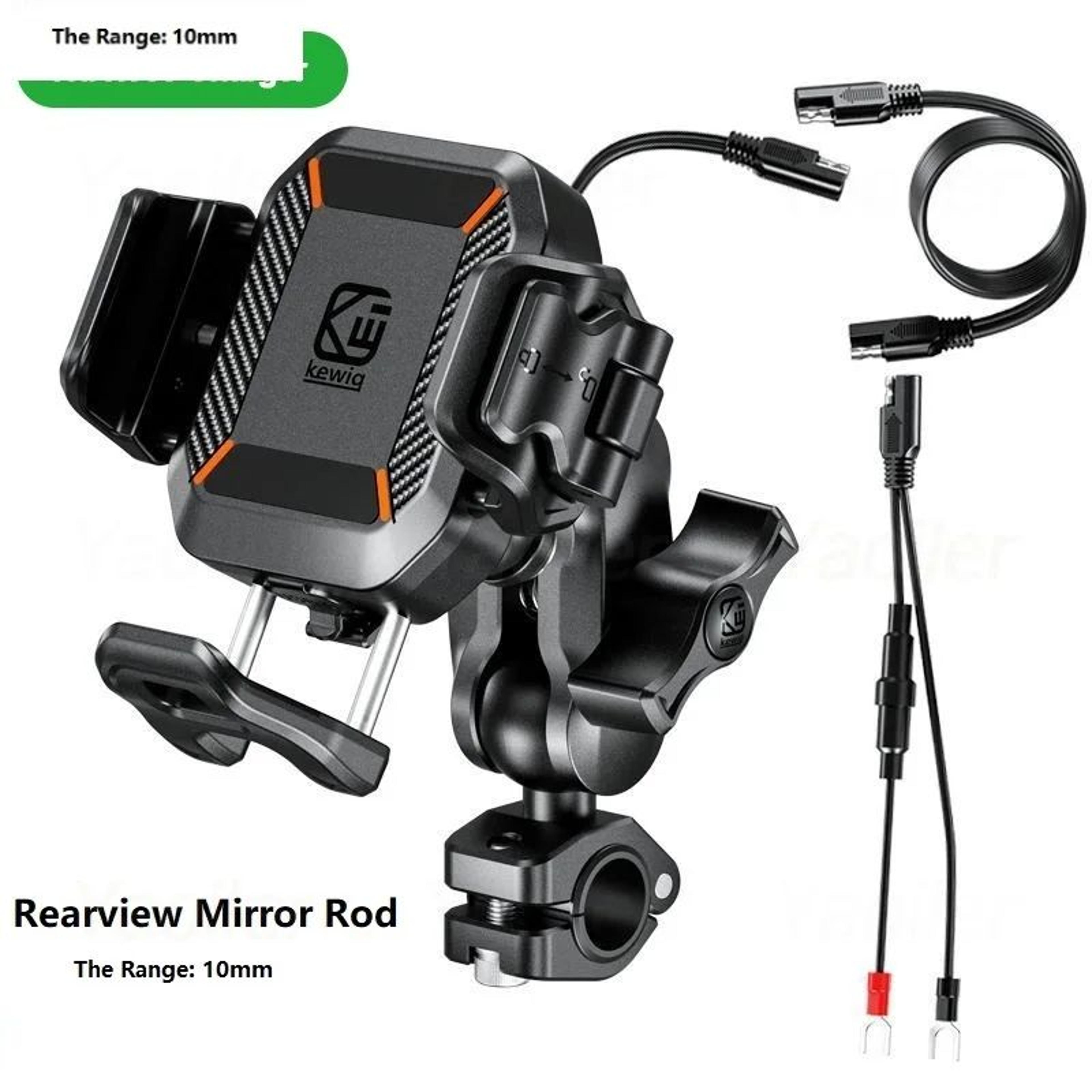 Ultimate RidePro Motorcycle Phone Mount With Wireless Charger Phone Holder 36W USBC Fast Charge  On 12