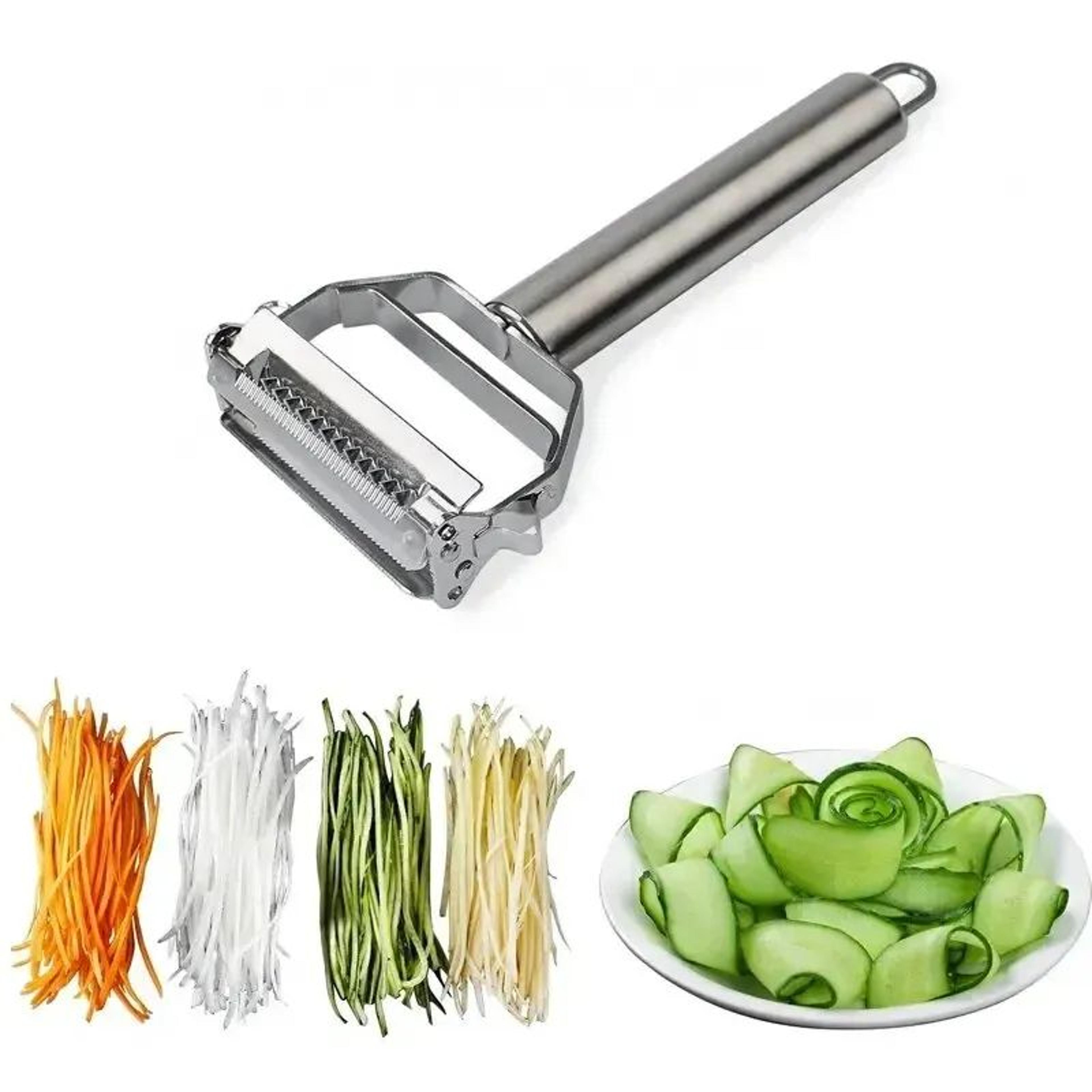 4in1 Stainless Steel Vegetable Peeler  Julienne Grater Slicer Tool 3