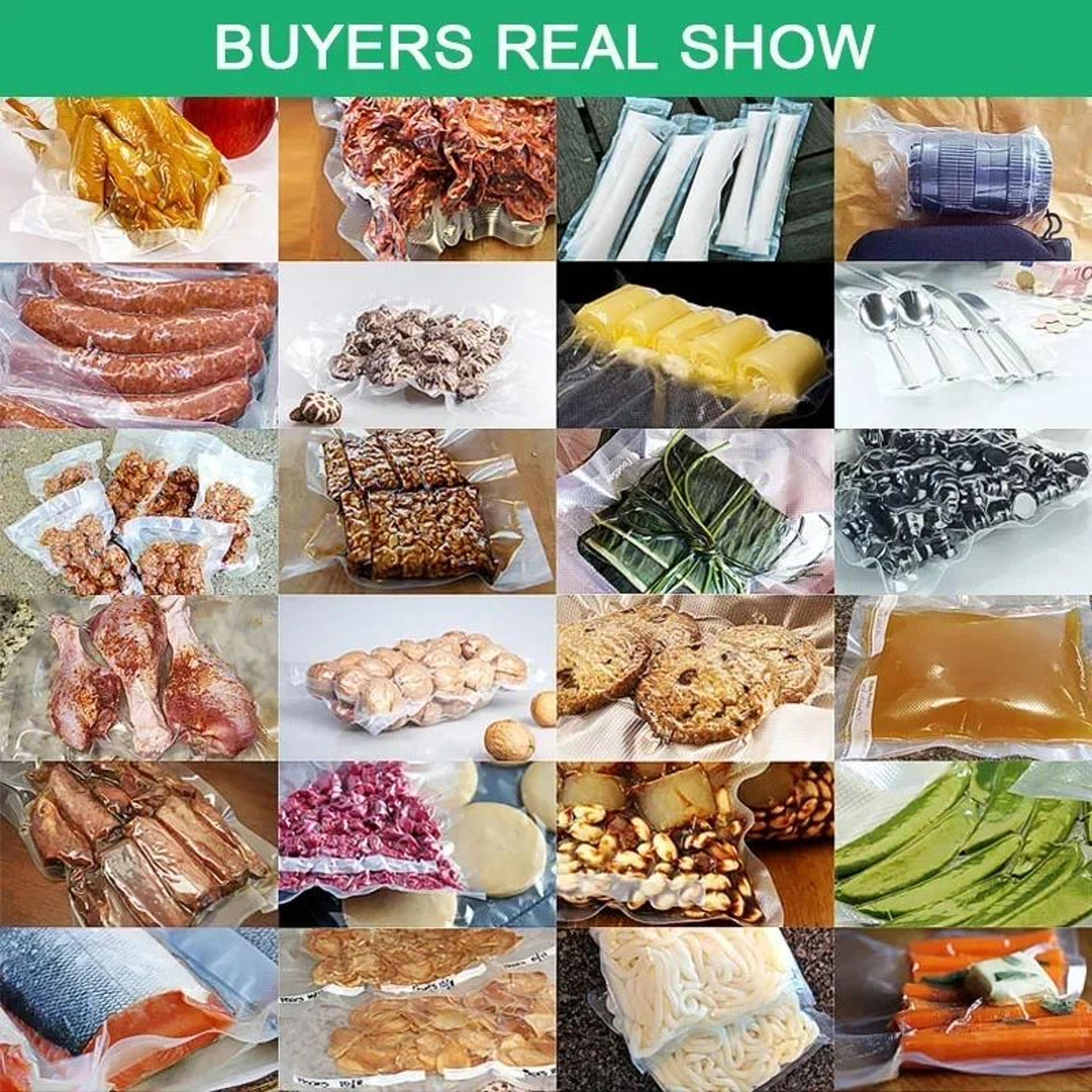 HeavyDuty Vacuum Sealer Bags Rolls  Custom Food Storage Packaging For Sous Vide Cooking  LongTerm F 2