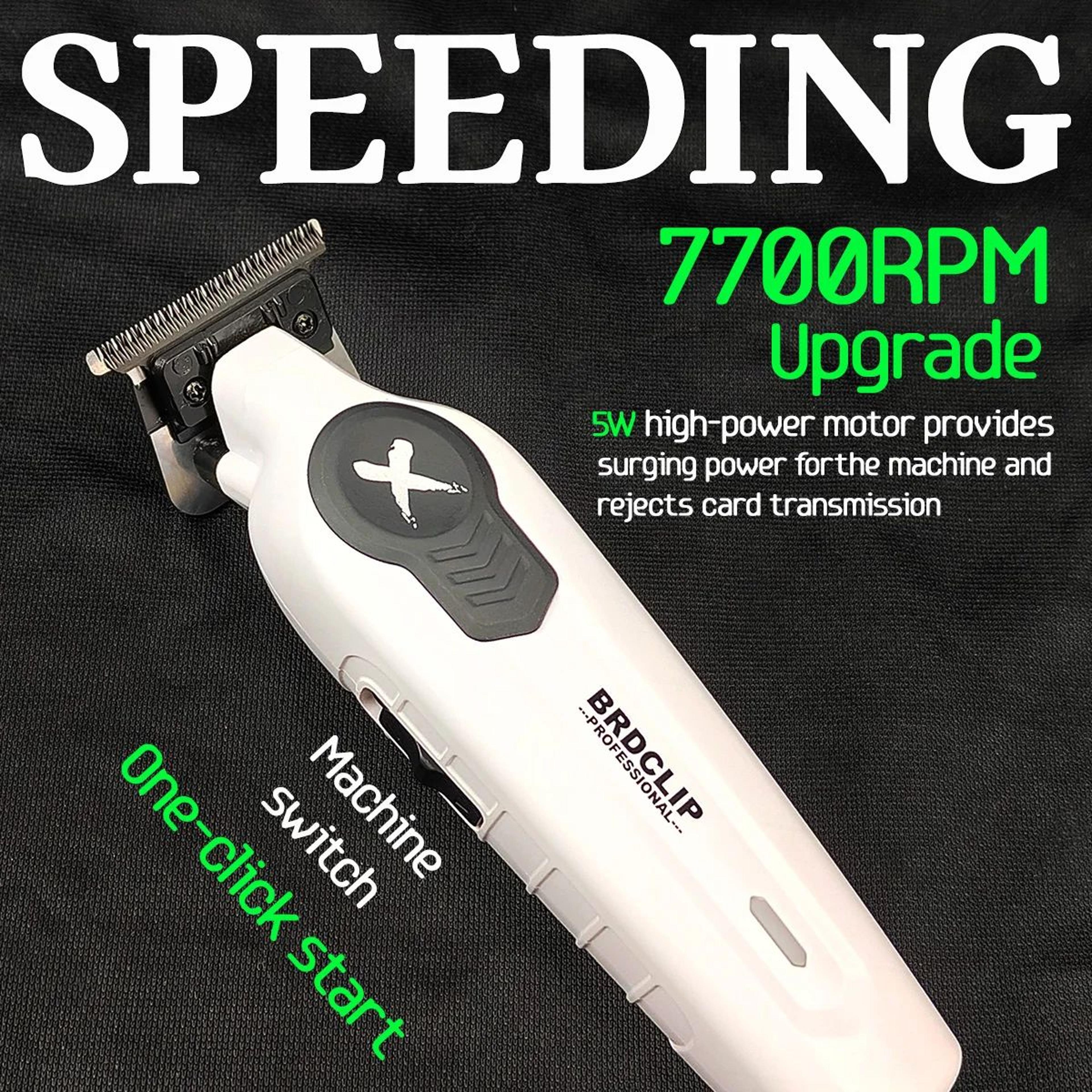 BRDCLIP X Series Professional Cordless Hair Trimmer  Electric Hair Clipper With DLC Blade  HighSpee 2