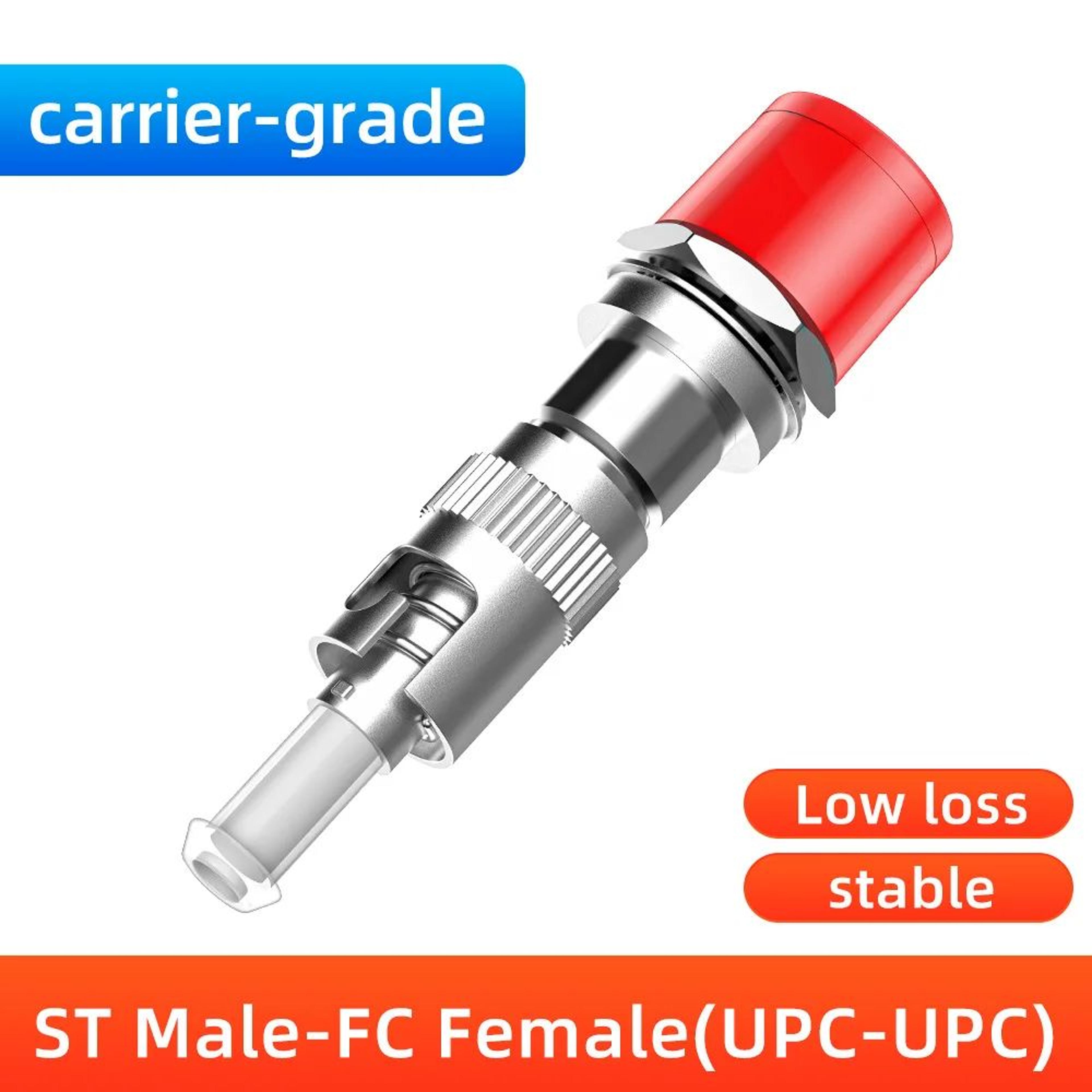 Premium Hybrid Fiber Optic Adapter  FCSCSTLC MaletoFemale FTTH Singlemode Connector 14