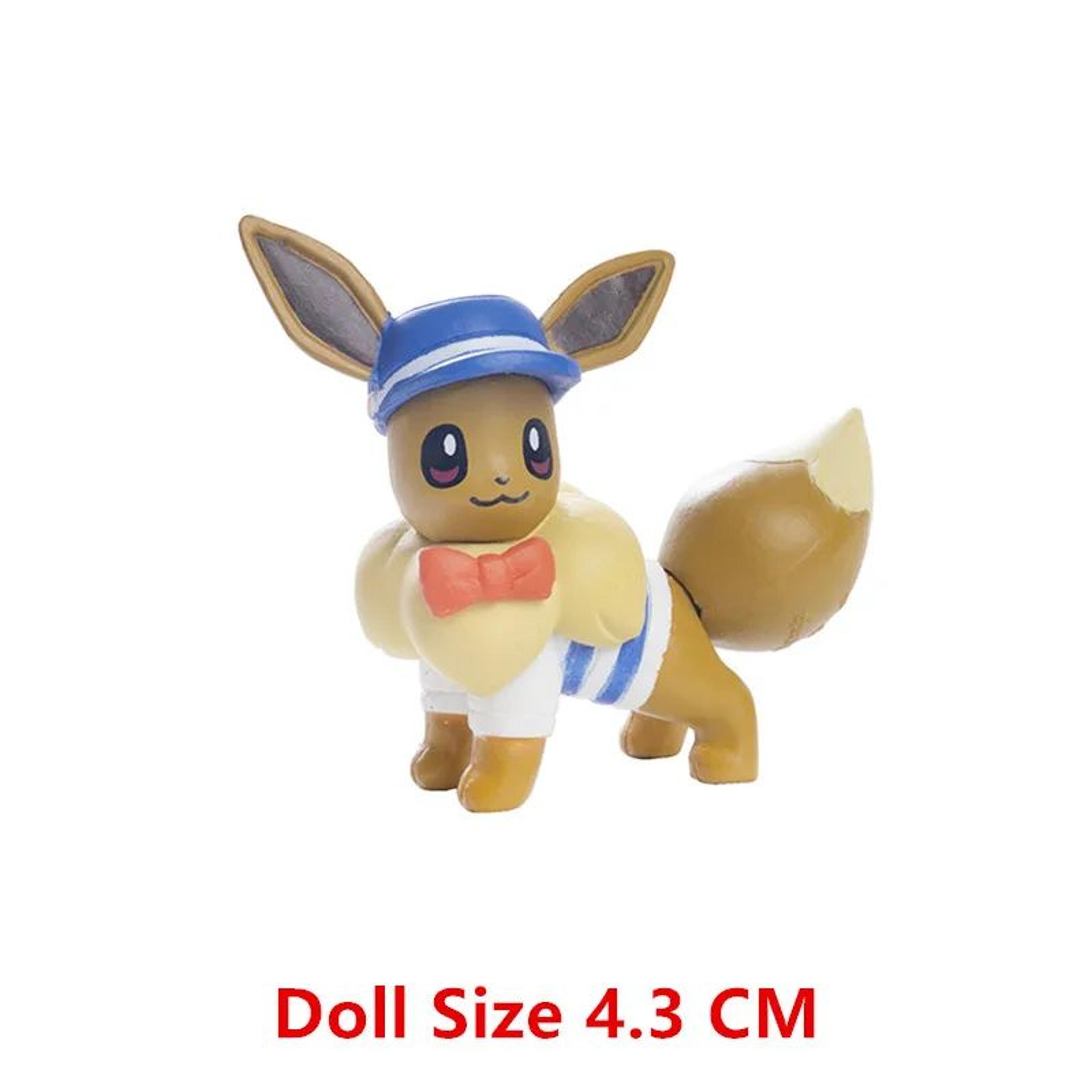 Takara Tomy Pokemon Mini Figures 413cm  Pikachu Mewtwo  Friends PVC Collectibles 3