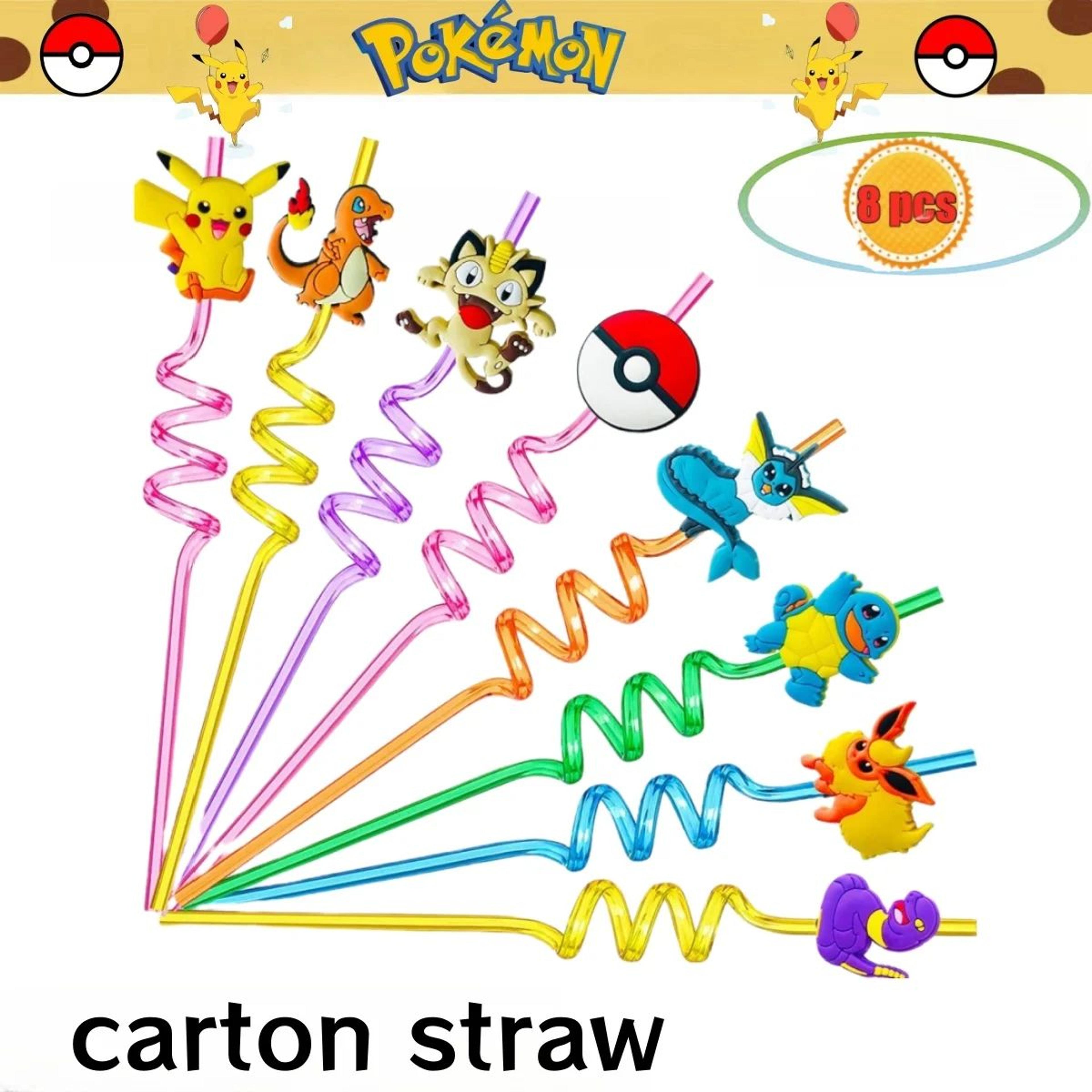 Pikachu Birthday Party Decorations Set  Pokemon Party Supplies With DIY Stickers Plates Tablecloth  9