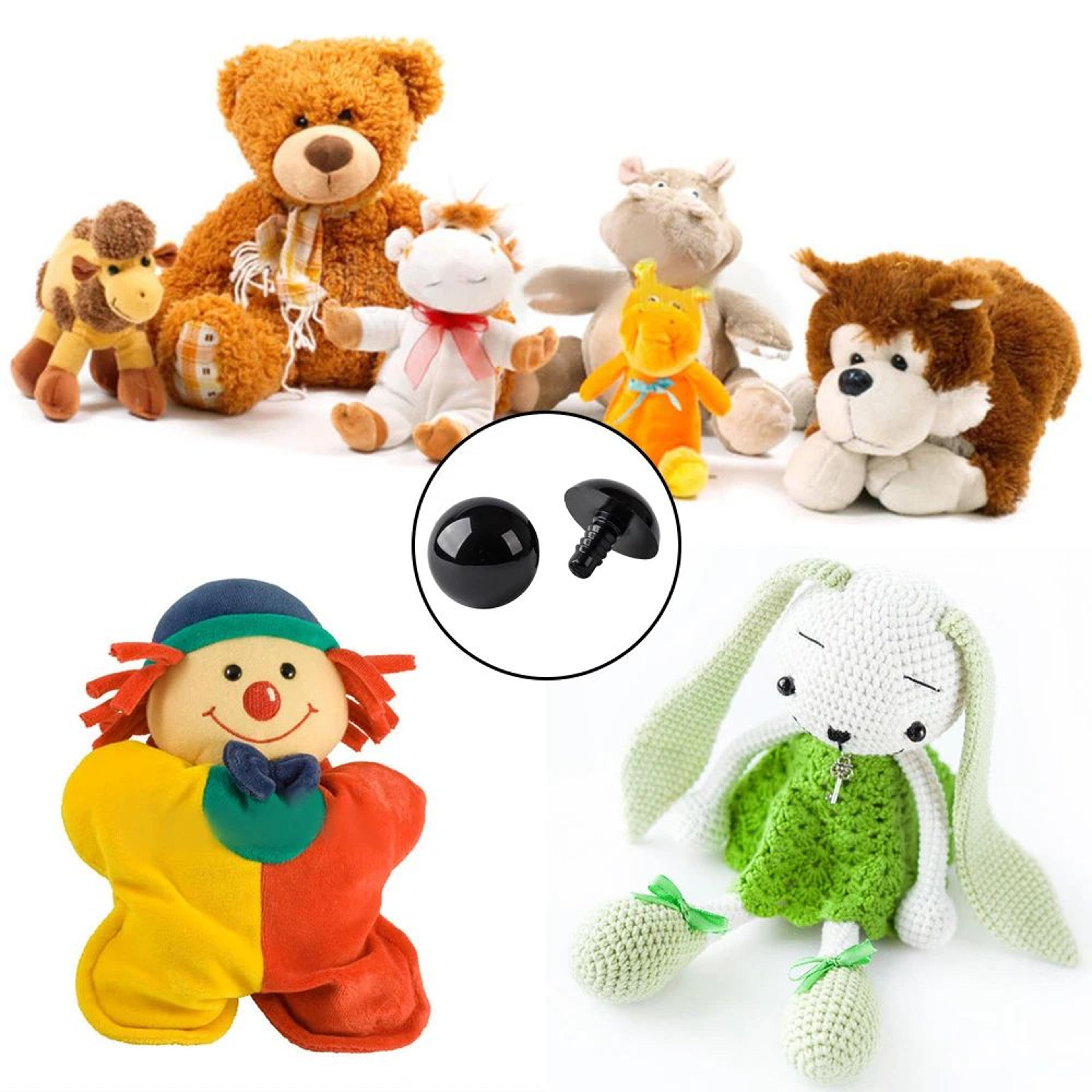 Premium Assorted Plastic Safety Eyes For Toys  Dolls  100pcs Mix Sizes For Crafting  Amigurumi 2