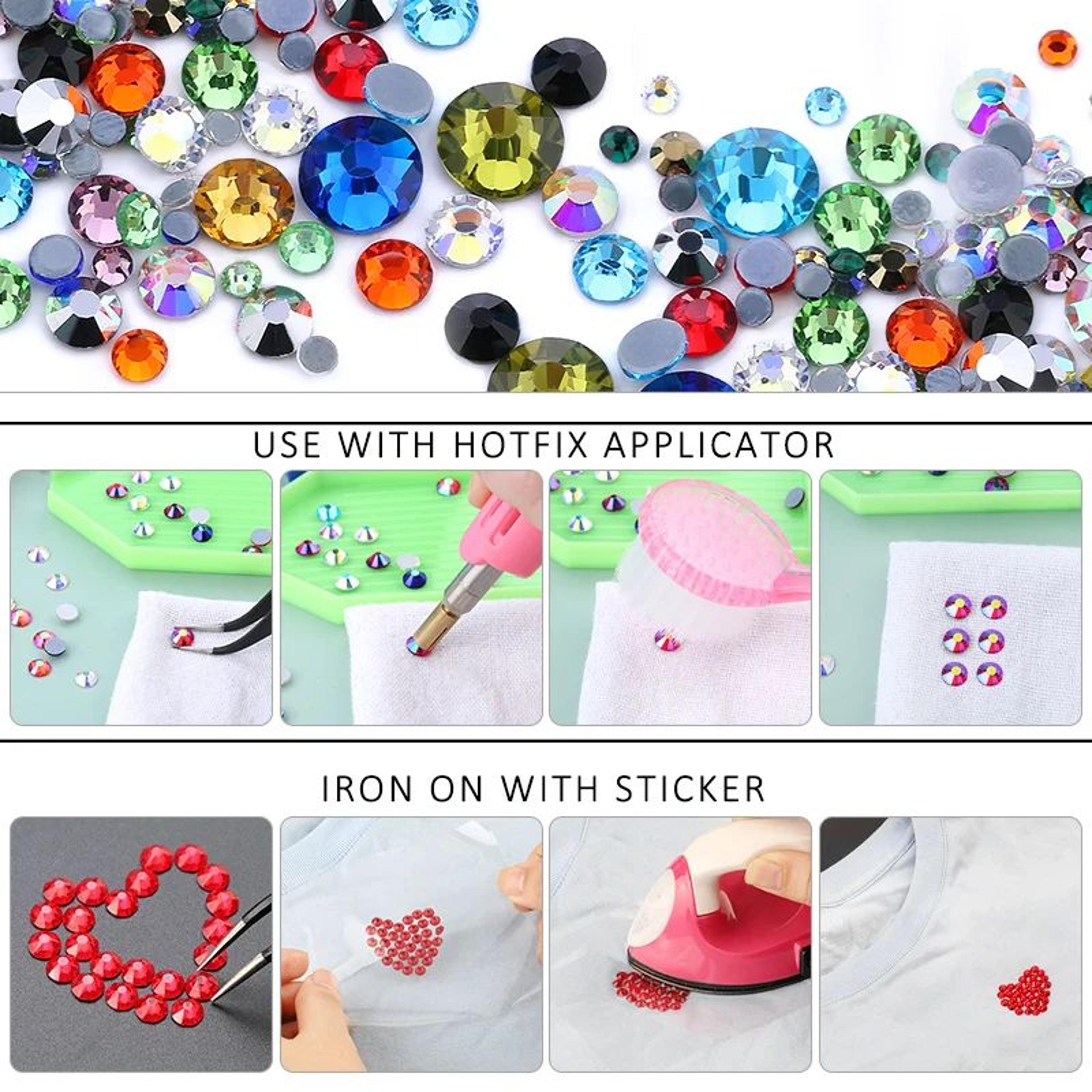 Premium Crystal Hotfix Rhinestones  Clear AB Flatback IronOn Sparkle Stones For Clothes  DIY 4